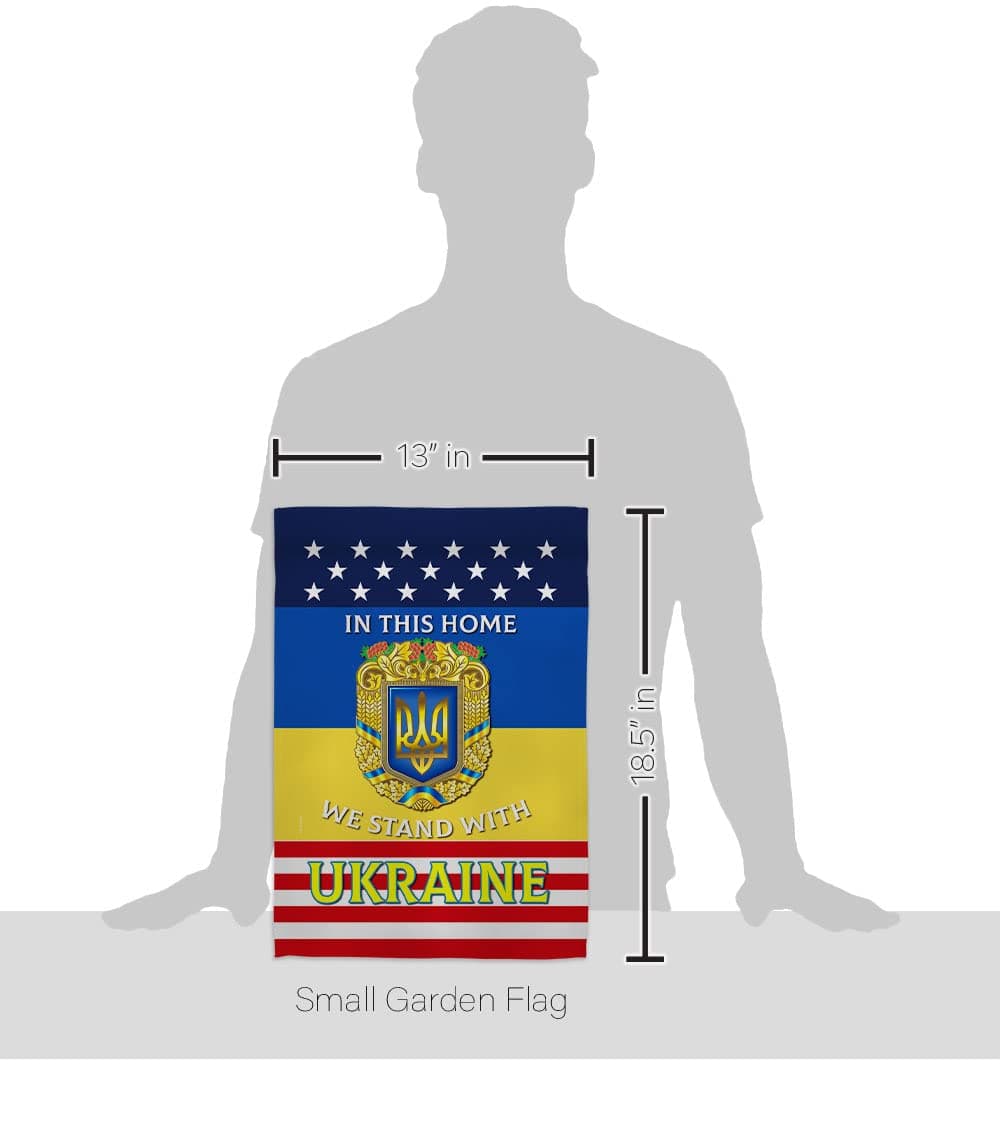 USA Decoration This Home Ukraine Garden Flag Set Mailbox Hanger Support Cause Ho - Thumbnail 2