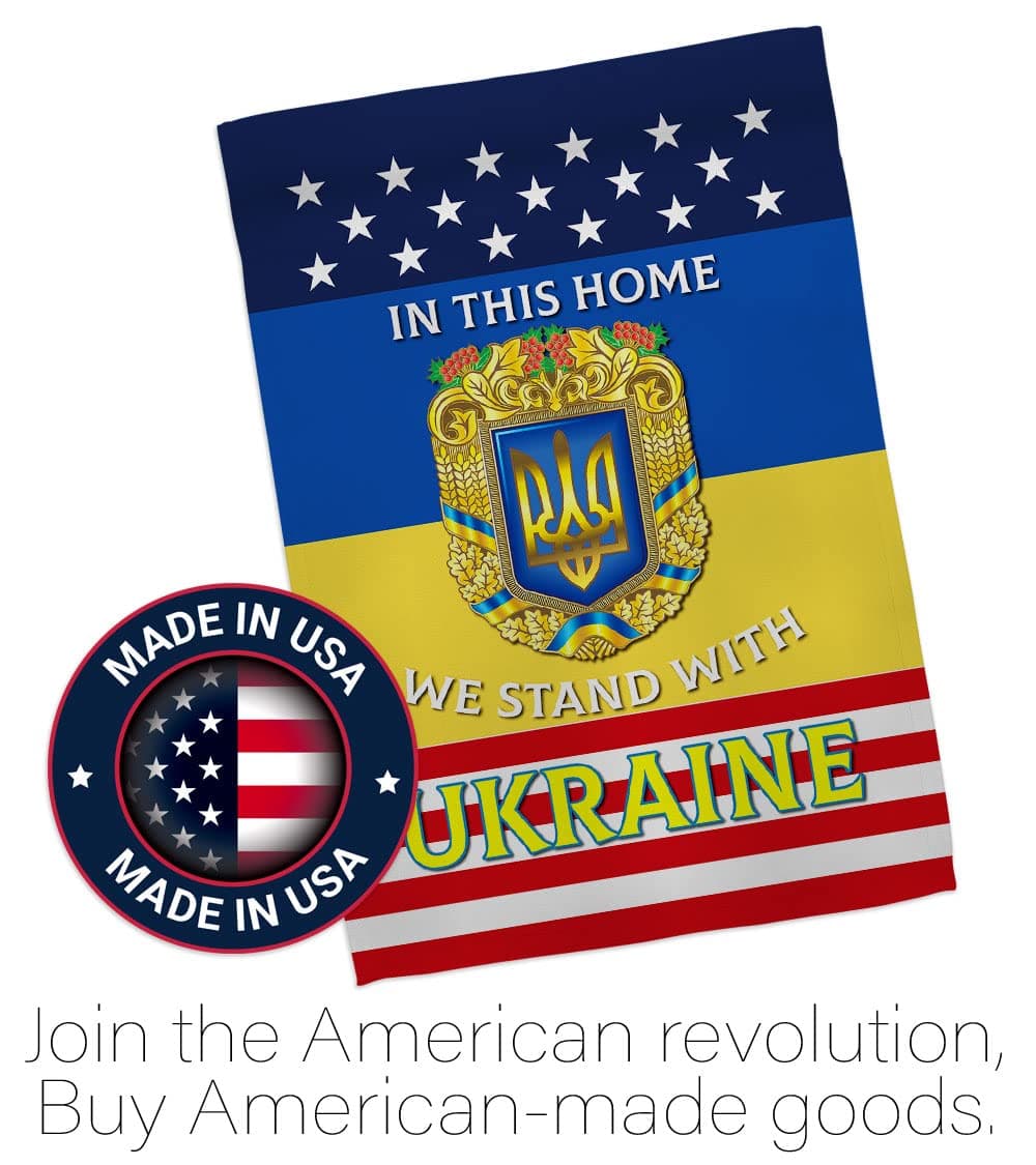 USA Decoration This Home Ukraine Garden Flag Set Mailbox Hanger Support Cause Ho - Thumbnail 5