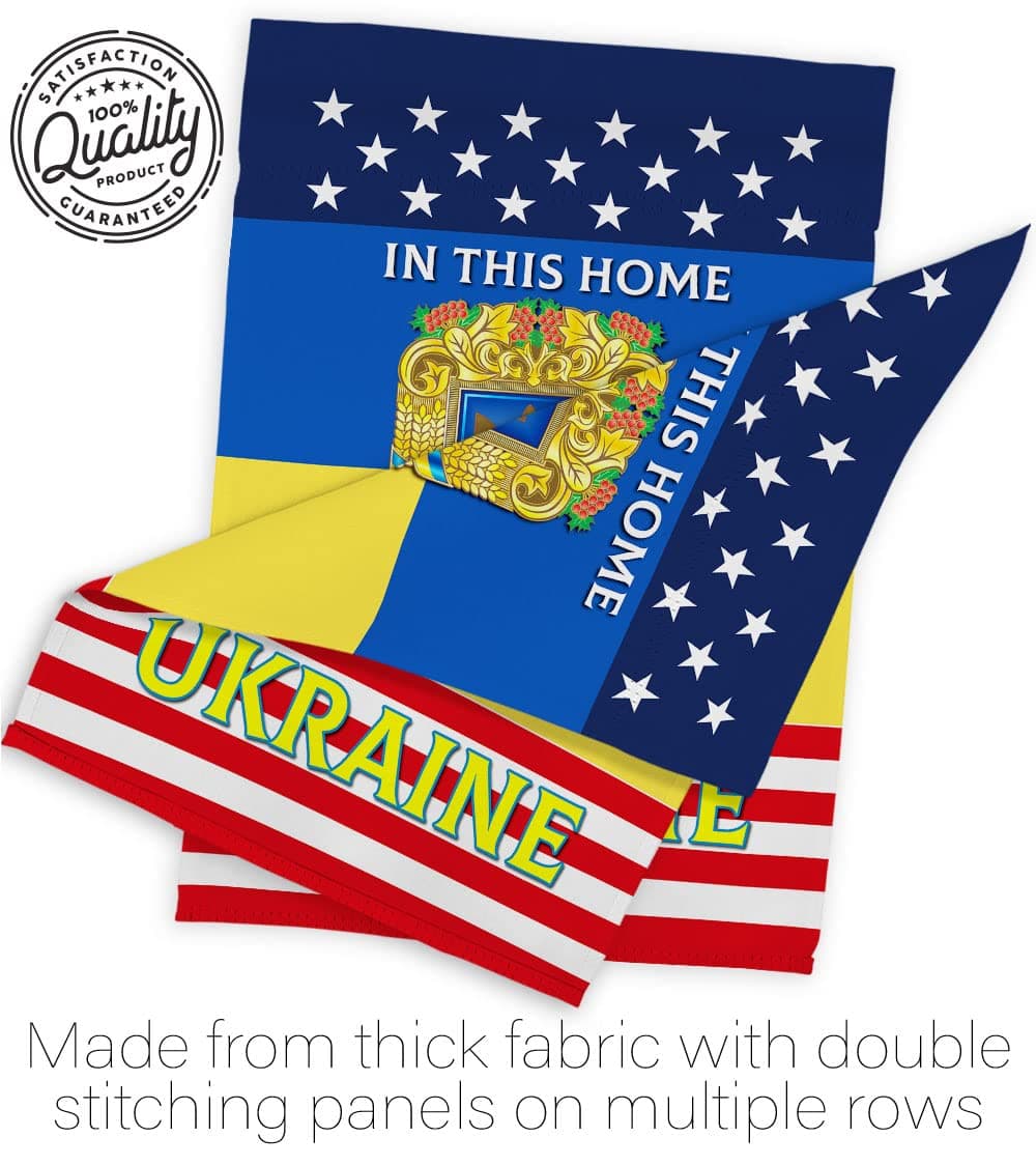 USA Decoration This Home Ukraine Garden Flag Set Mailbox Hanger Support Cause Ho - Thumbnail 7