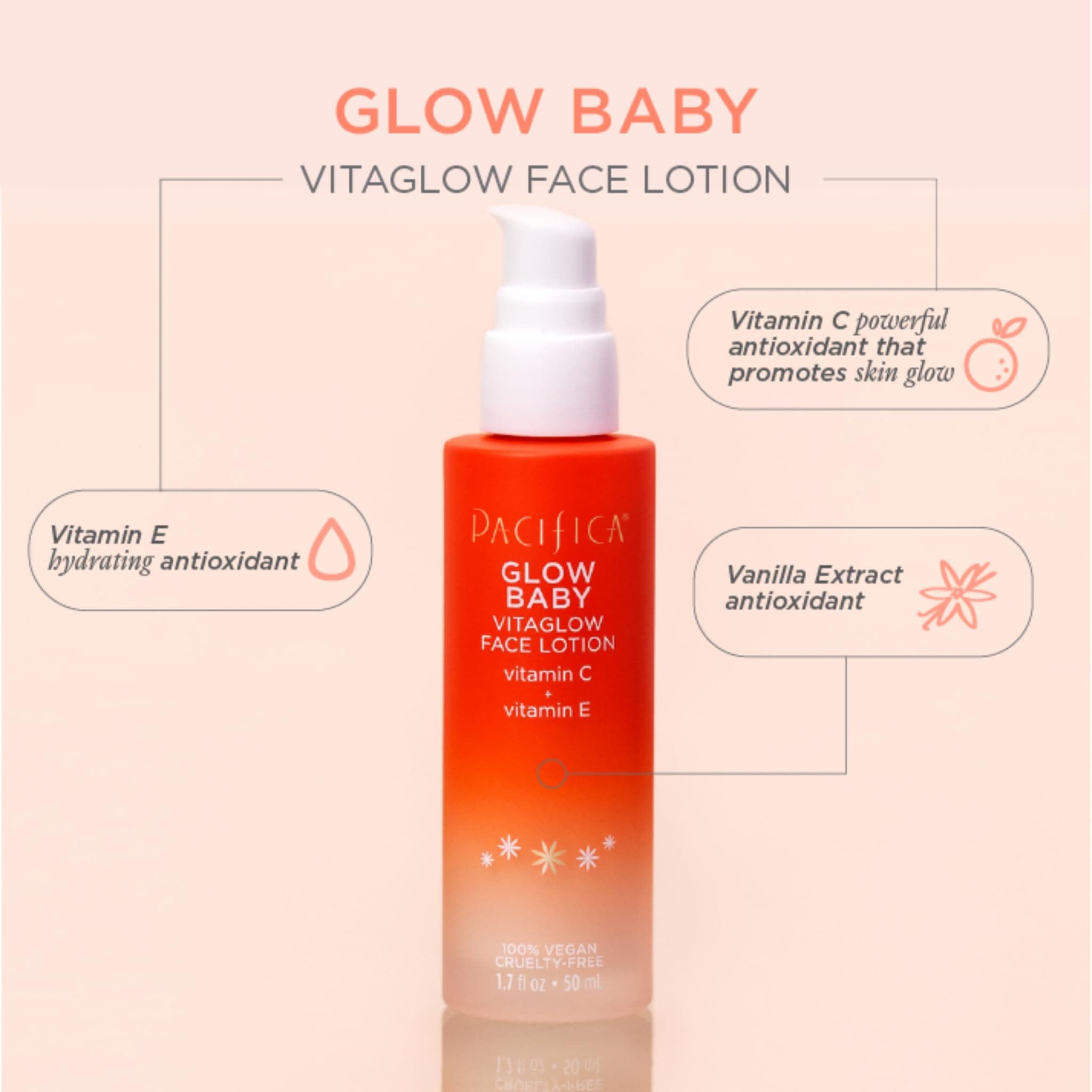 Pacifica Glow Baby Face Lotion & Eye Cream Set of 2 – Brightening Vitamin C Mois - Thumbnail 5