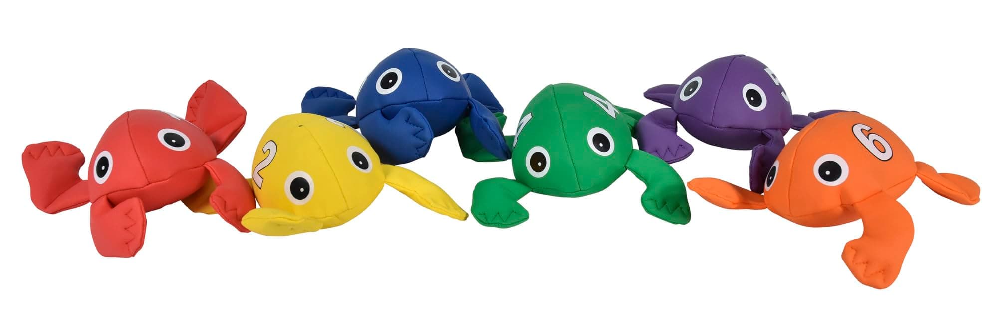 Count N Bags Bean Bag Frogs Numbered 1 Through 6 - Set of 6 - Assorted Colors - Thumbnail 3