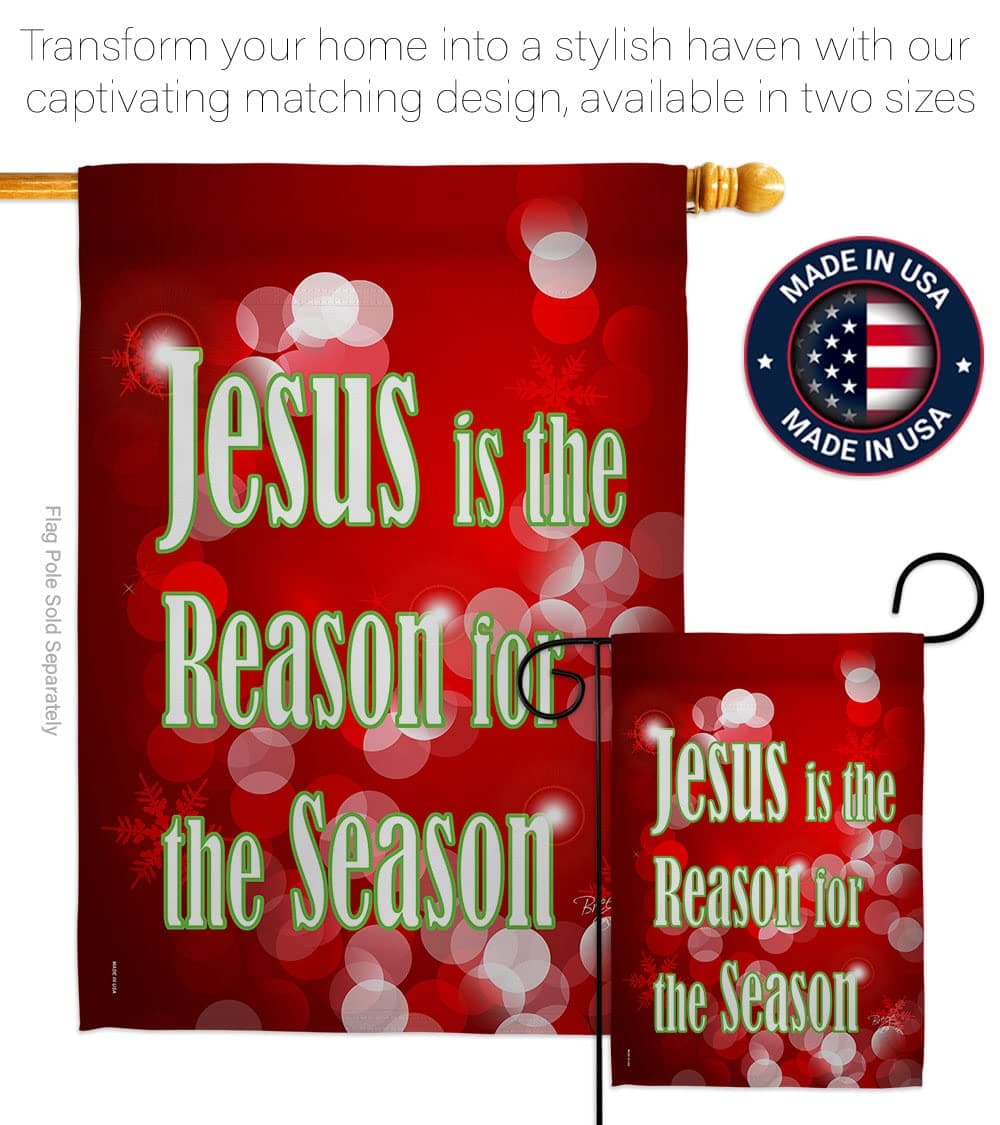 Breeze Decor - Jesus is the Reason Winter - Seasonal Nativity Impressions Decora - Thumbnail 4