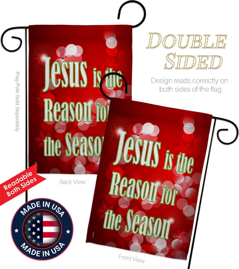 Breeze Decor - Jesus is the Reason Winter - Seasonal Nativity Impressions Decora - Thumbnail 3