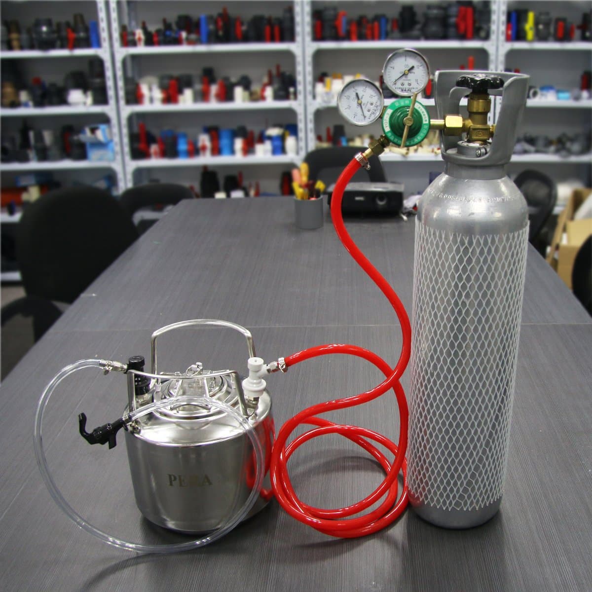 2 Pair ball lock keg couplers Barb Gas&Liquid beer Quick Disconnects Sets - Thumbnail 6