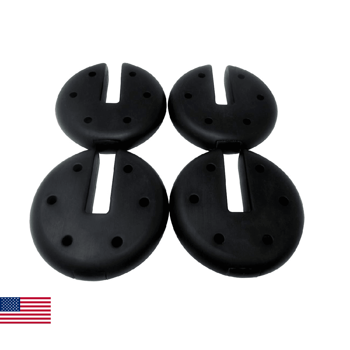 Canopy Tent Weights Set by Trademark Innovations Black - Image 1