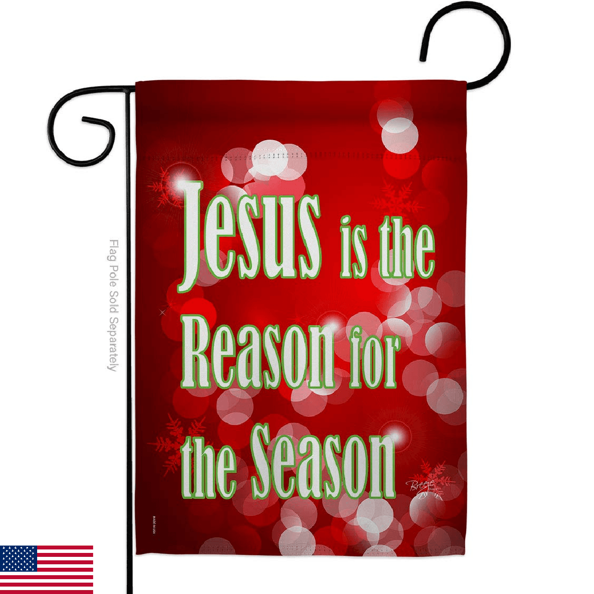 Breeze Decor - Jesus is the Reason Winter - Seasonal Nativity Impressions Decora - Image 1