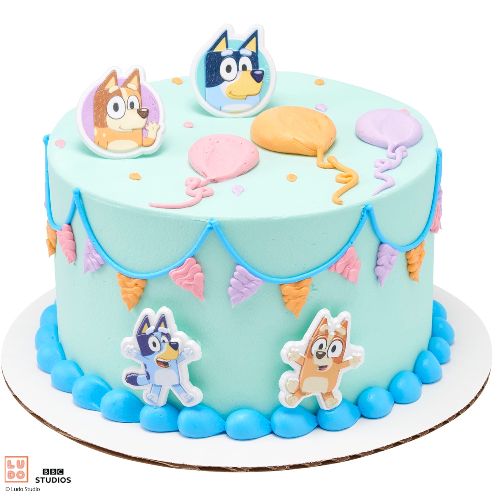 DecoPac Bluey & Friends Cupcake Rings, 24-Pack 3D Food Safe Cake Toppers - Thumbnail 6