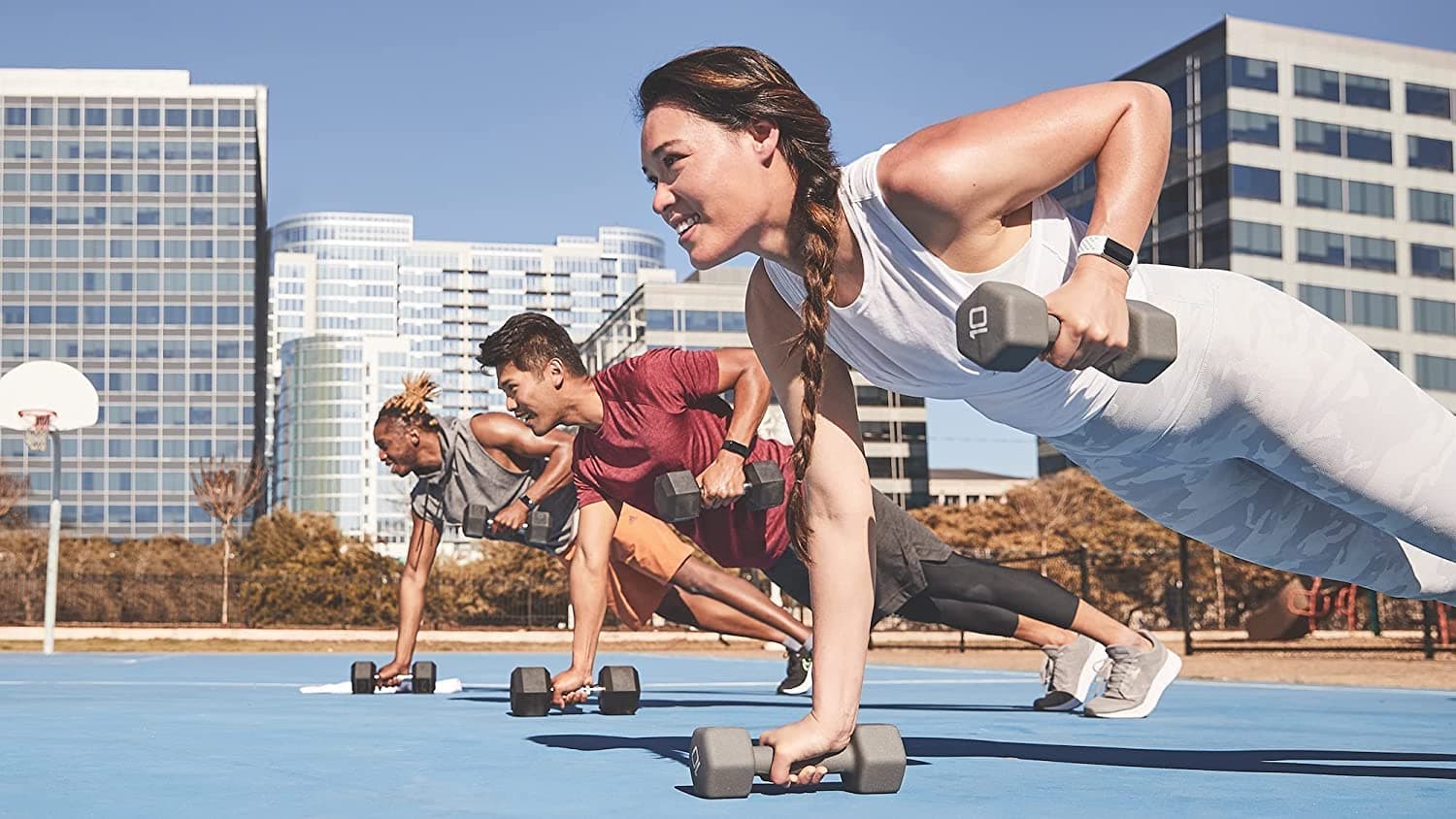 Fitbit Charge 5 & 6 Sport Accessory Band, Official Product, Frost White, Large - Thumbnail 5