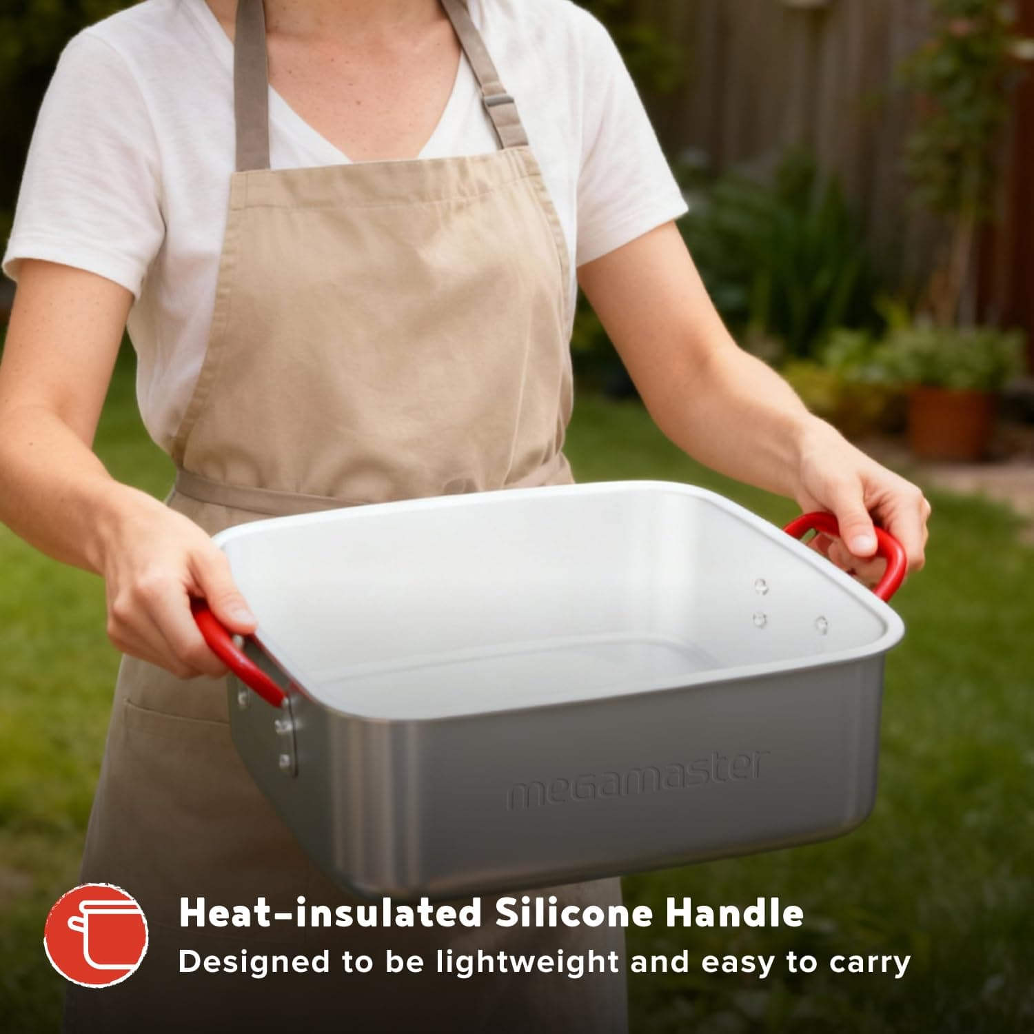 Megamaster 12QT Outdoor Propane Deep Fryer Pot Kit with Basket, 54,000 BTU Gas A - Thumbnail 6