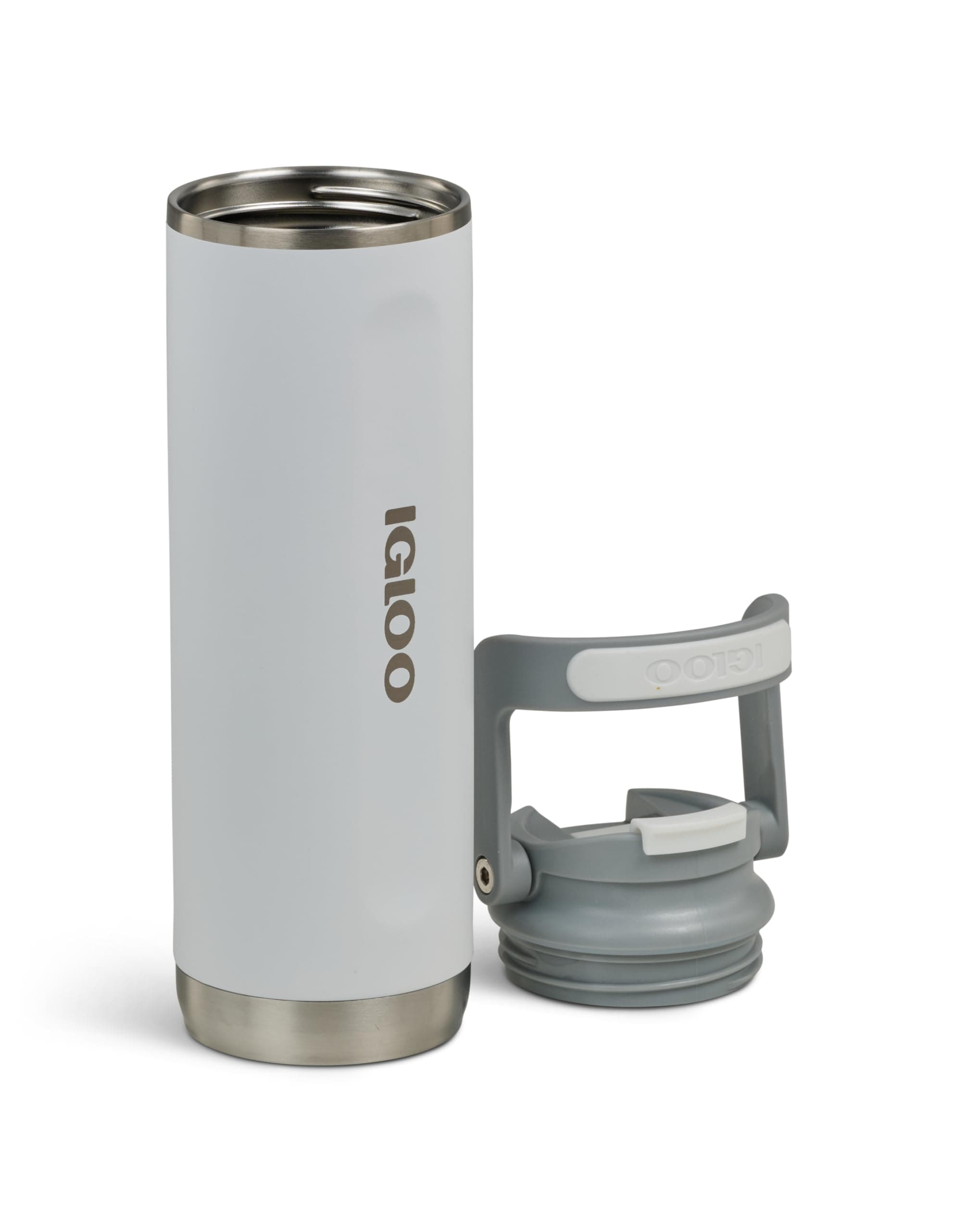 IGLOO Tumbler 20 Thermal Flask - Stainless Steel Drinking Bottle 600 ml, White, - Thumbnail 4
