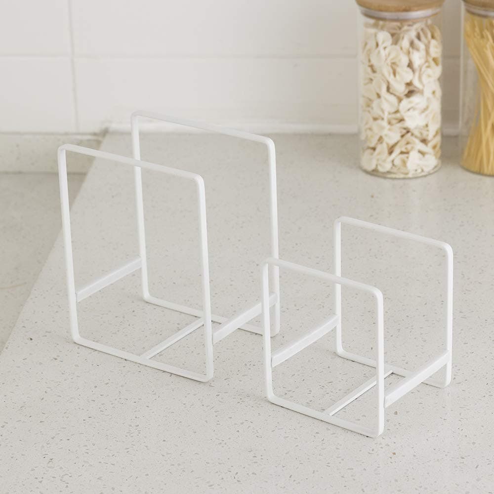 ORZ Organizer for Cabinet, Set of 2 Plate Holders Metal Plate Storage Rack for C - Thumbnail 5