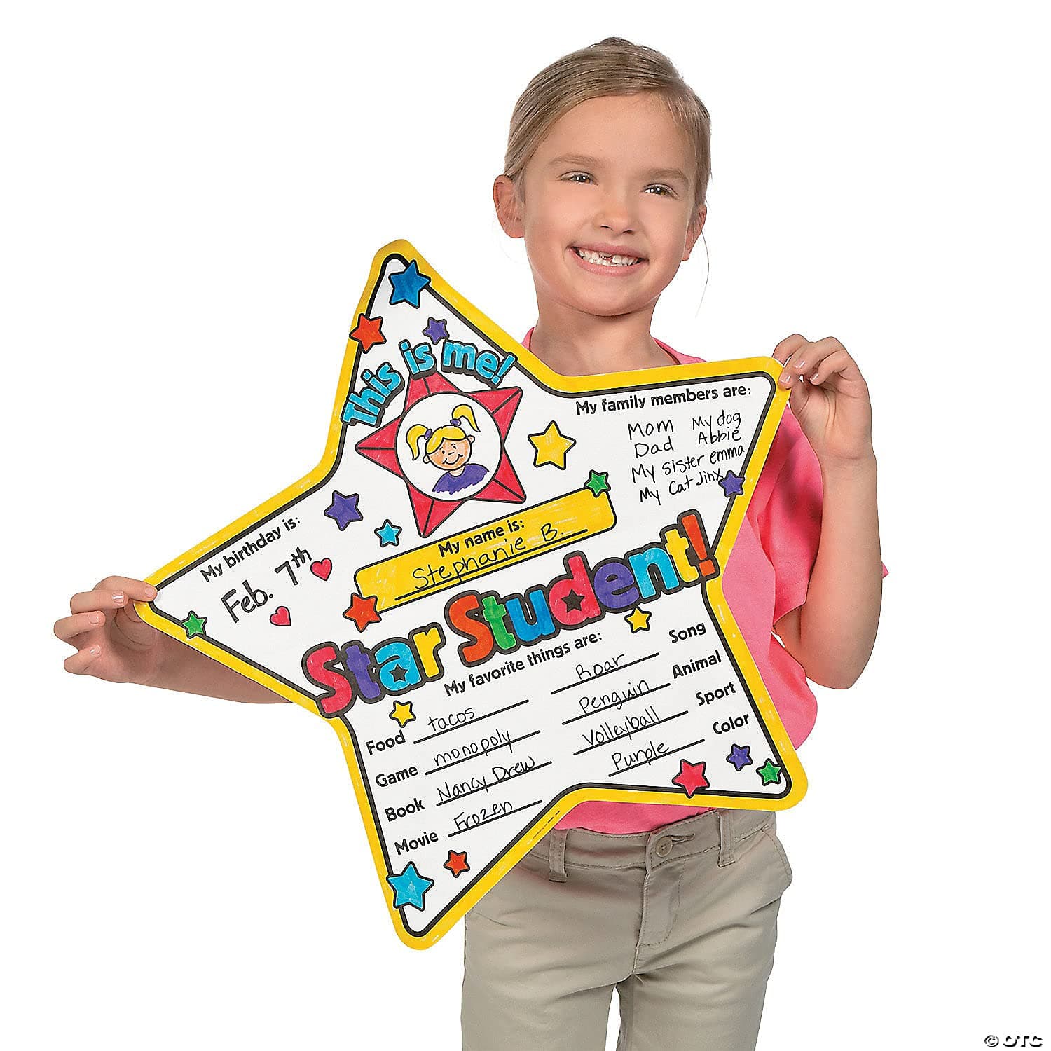 Fun Express Star Student Poster- 30 Color Your Own Activities - Classroom Teache - Thumbnail 3