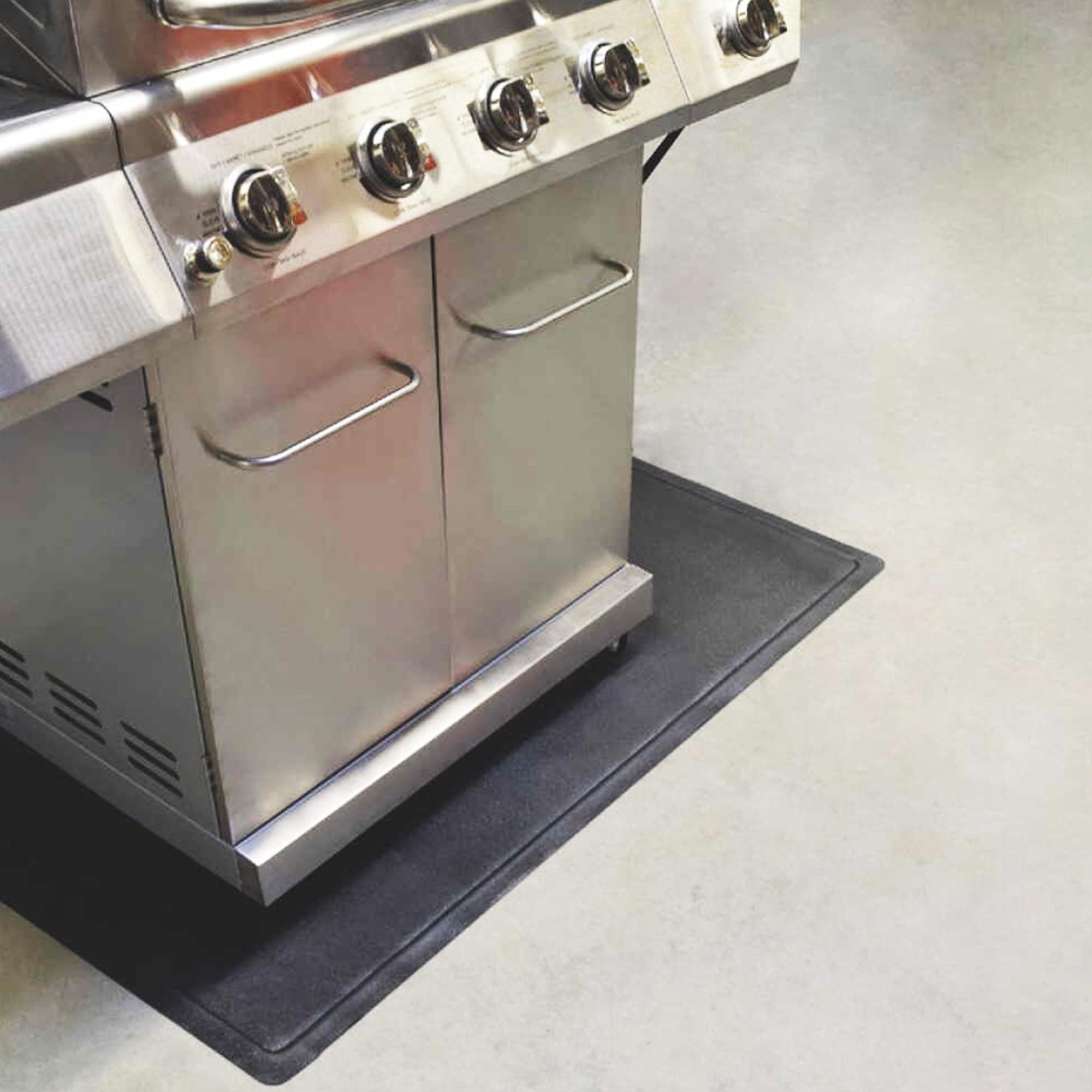 DiversiTech Outdoor Gas Grill BBQ & Fire Pit Mat, 30" x 30", Black - Thumbnail 6