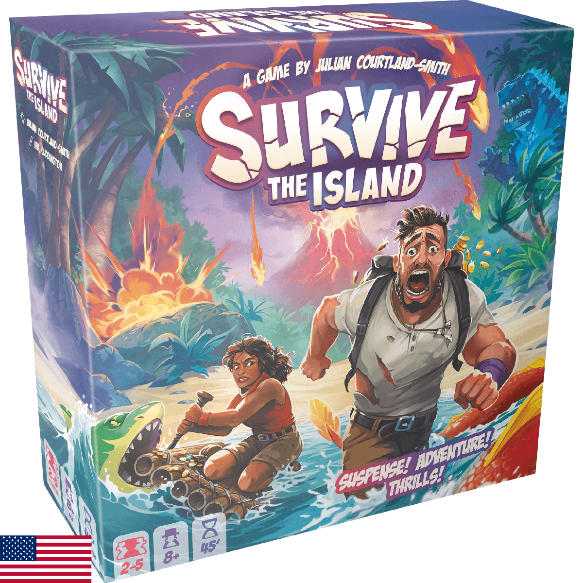 Survive The Island Board Game 2024 - Escape Adventure, New Monsters, 2-5 Players - Image 1