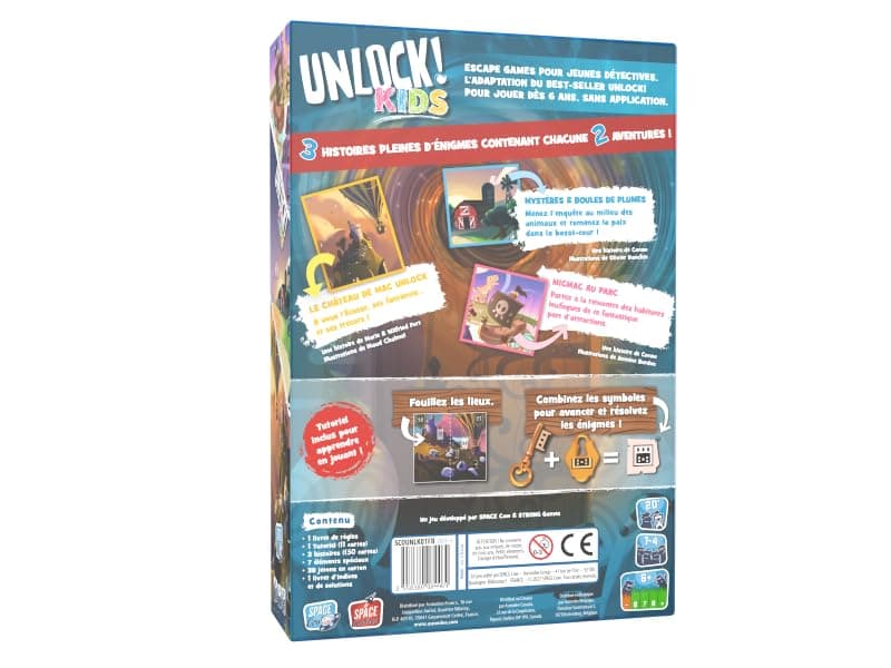 Asmodee Unlock Kids Detective Stories English Game - Thumbnail 3