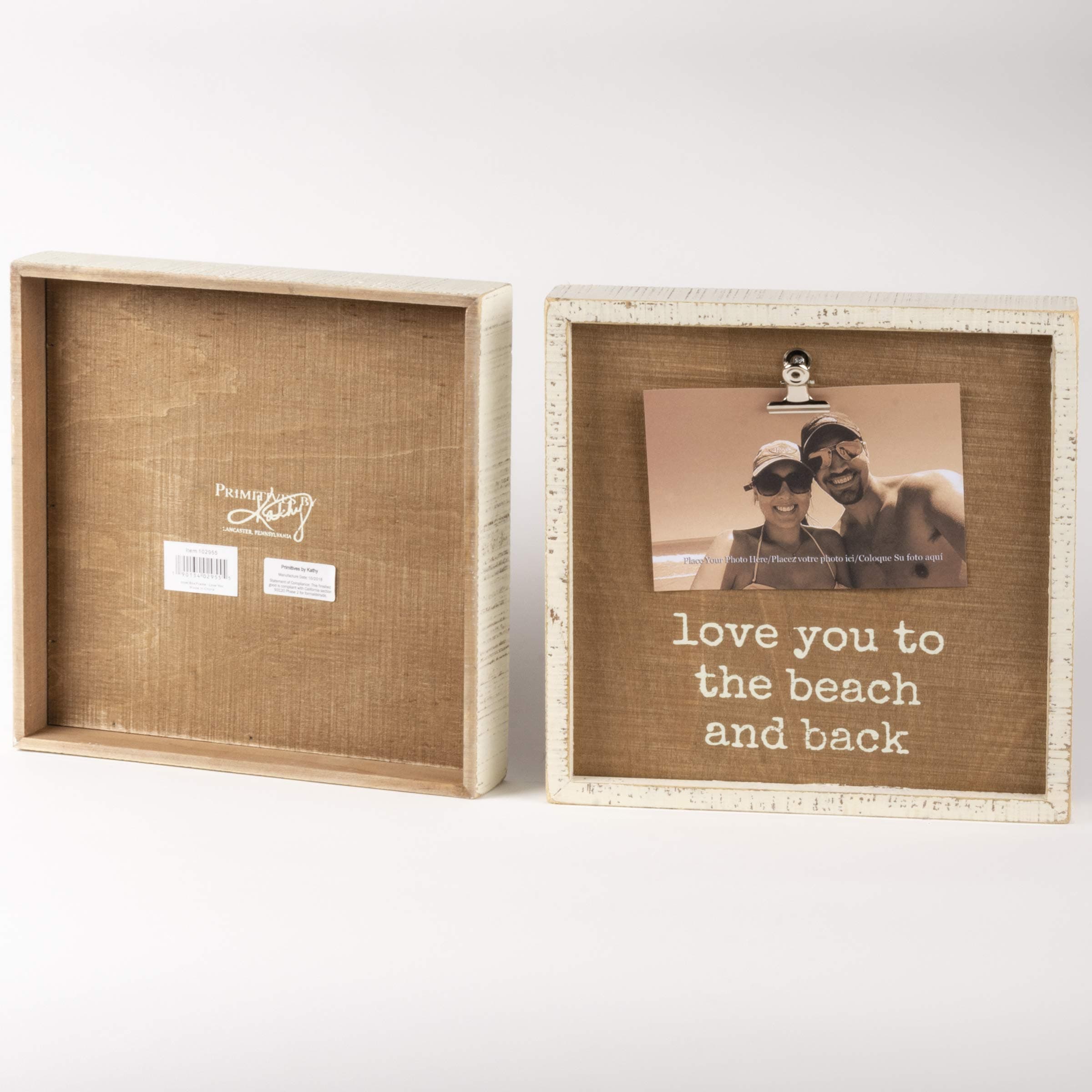 Primitives by Kathy 102955 Inset Box Photo Frame, 10" Square, Love You to The Be - Thumbnail 2