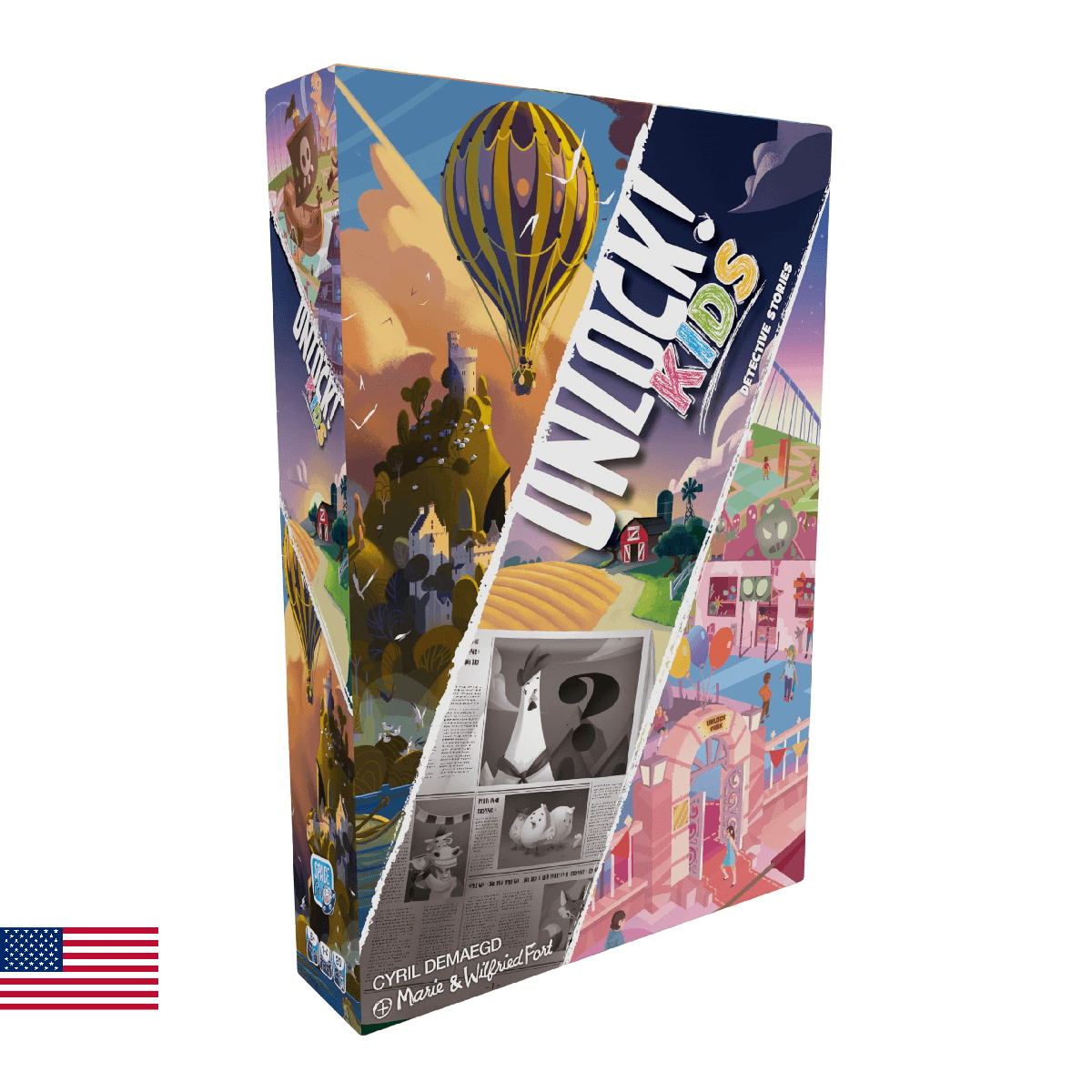 Asmodee Unlock Kids Detective Stories English Game - Image 1