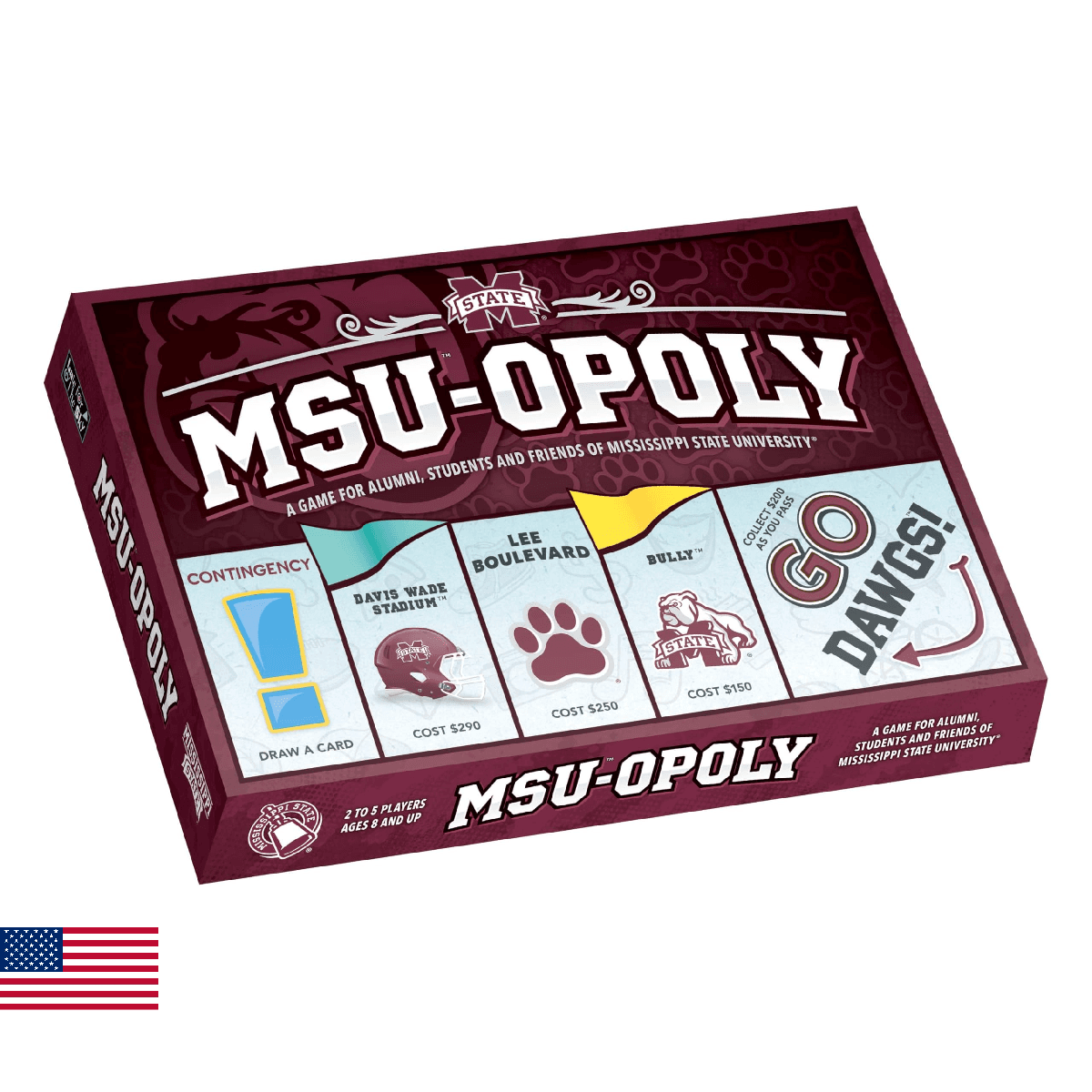 Late for the Sky Mississippi State University Opoly Board Game for 2–6 Players, - Image 1