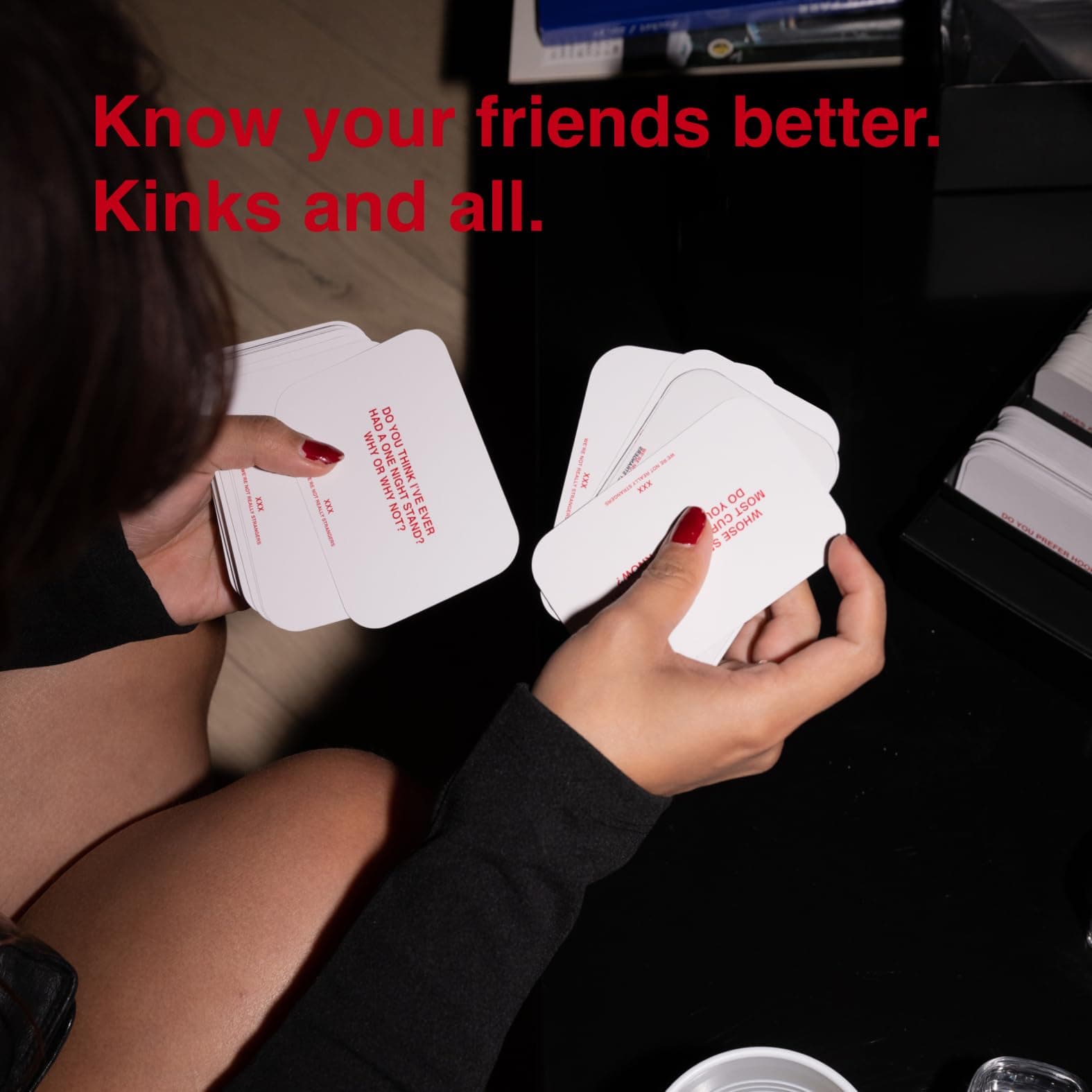 WE'RE NOT REALLY STRANGERS Adult Edition Card Game - 300 Conversation Cards for - Thumbnail 3