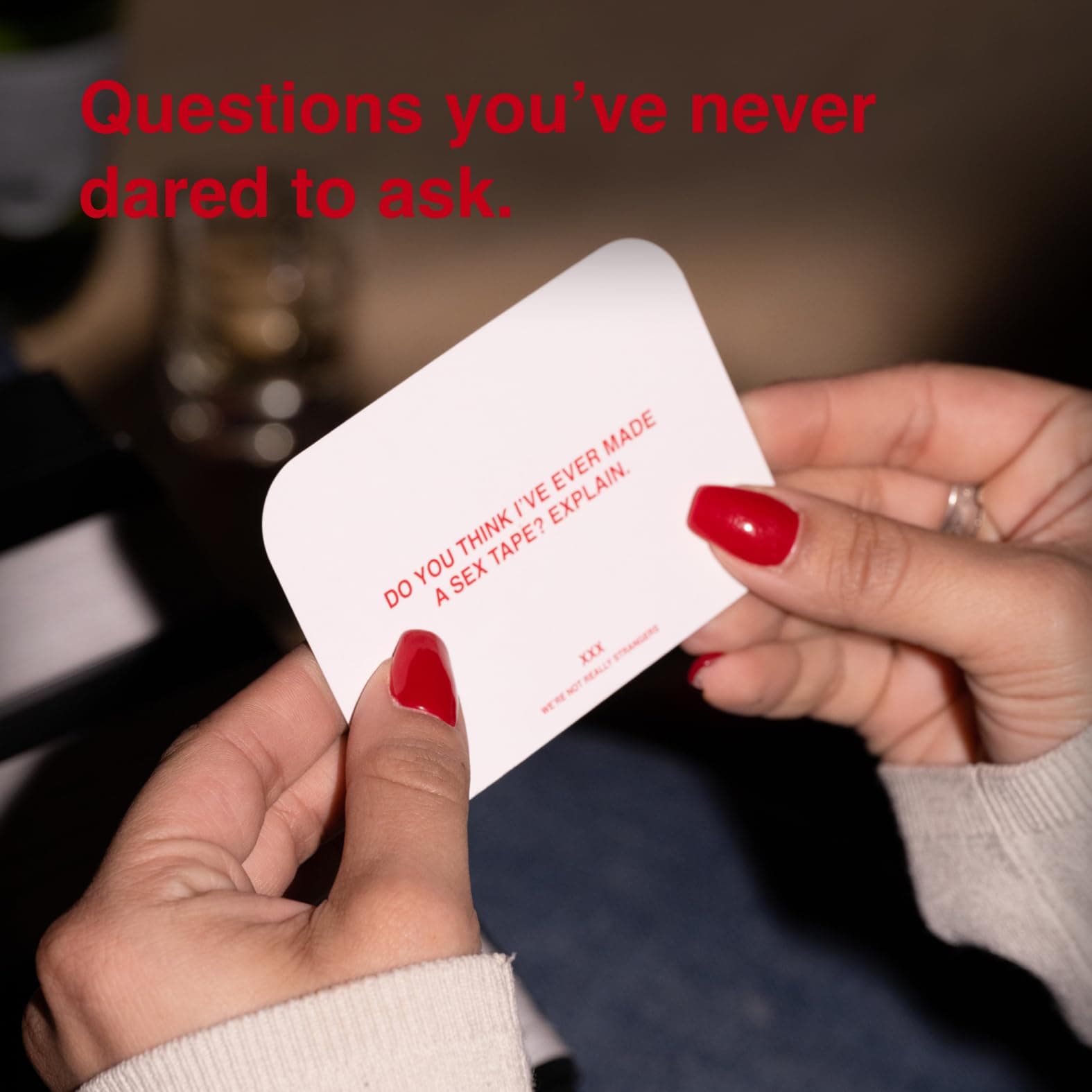 WE'RE NOT REALLY STRANGERS Adult Edition Card Game - 300 Conversation Cards for - Thumbnail 6