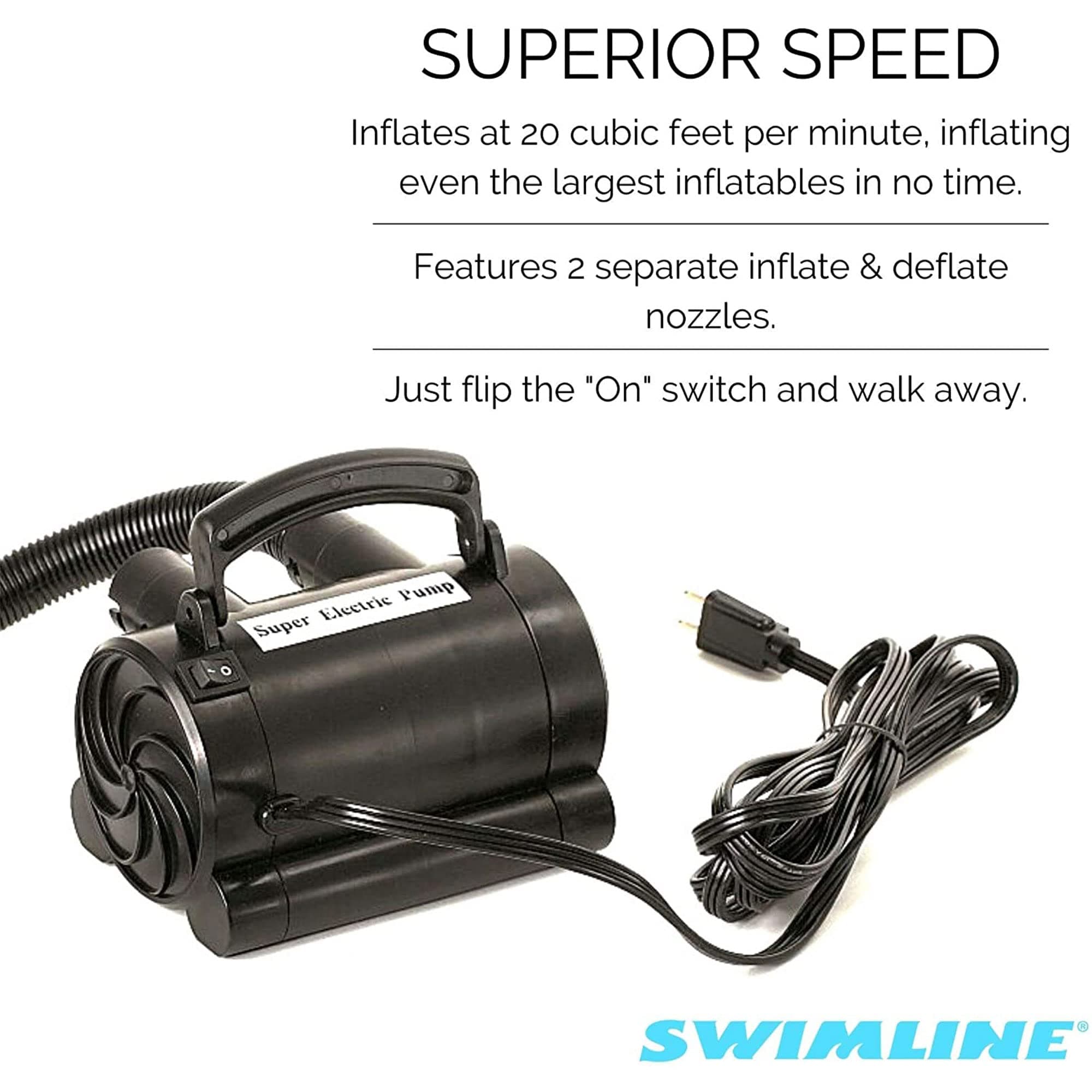 Swimline Electric Pump for Inflatables - Thumbnail 6