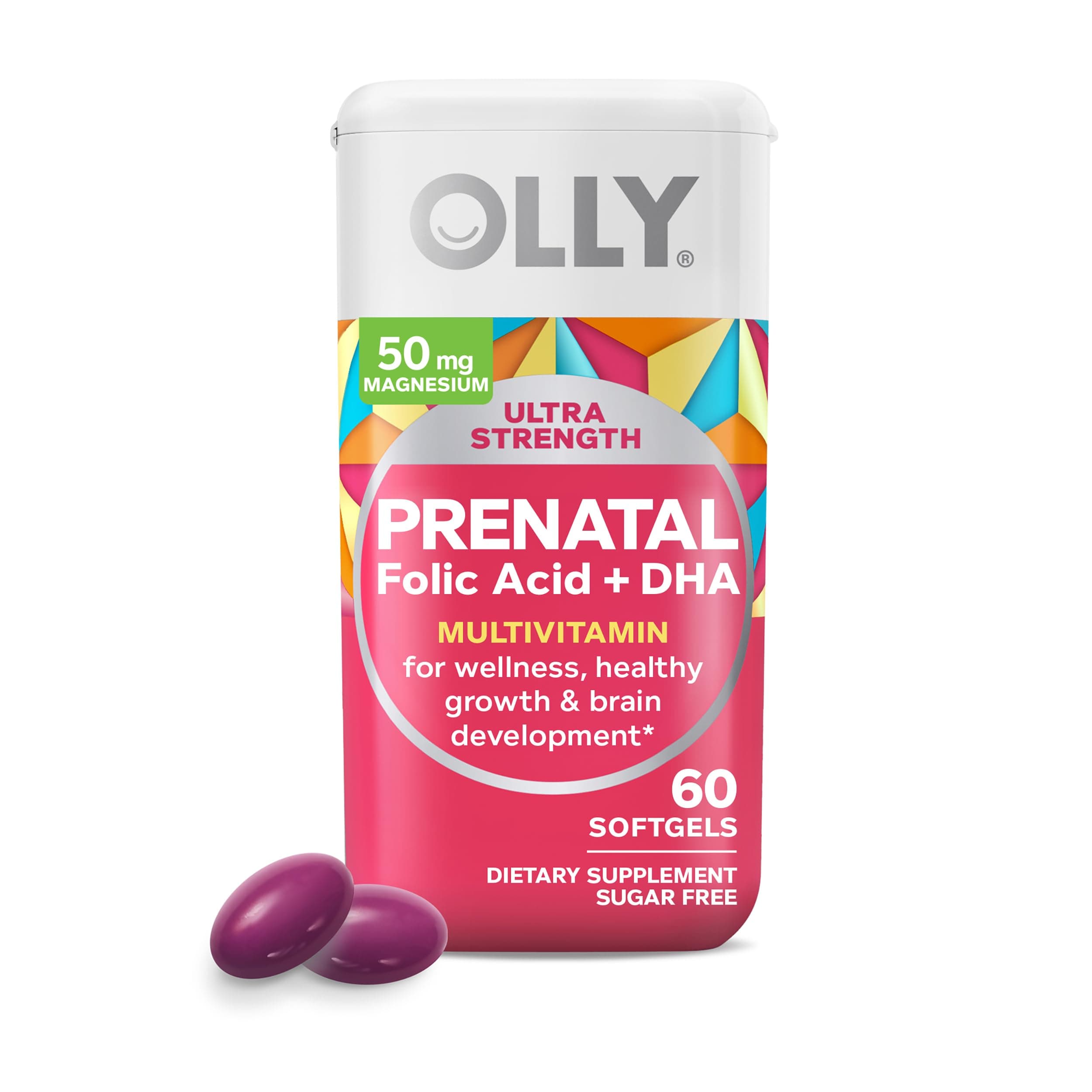 OLLY Ultra Strength Prenatal Multivitamin Softgels, Supports Healthy Growth, Bra - Thumbnail 2