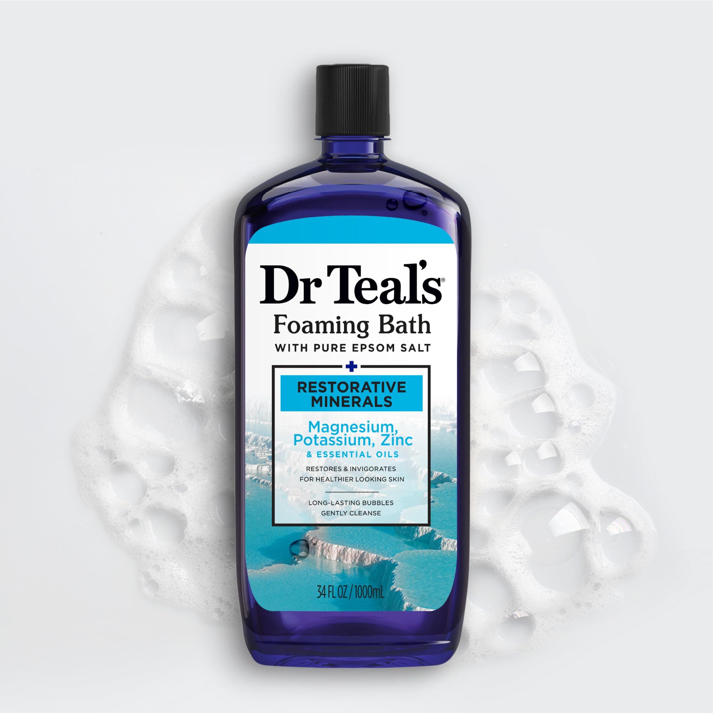 Dr Teal's Foaming Bath with Pure Epsom Salt, Restorative Minerals with Magnesium - Thumbnail 7