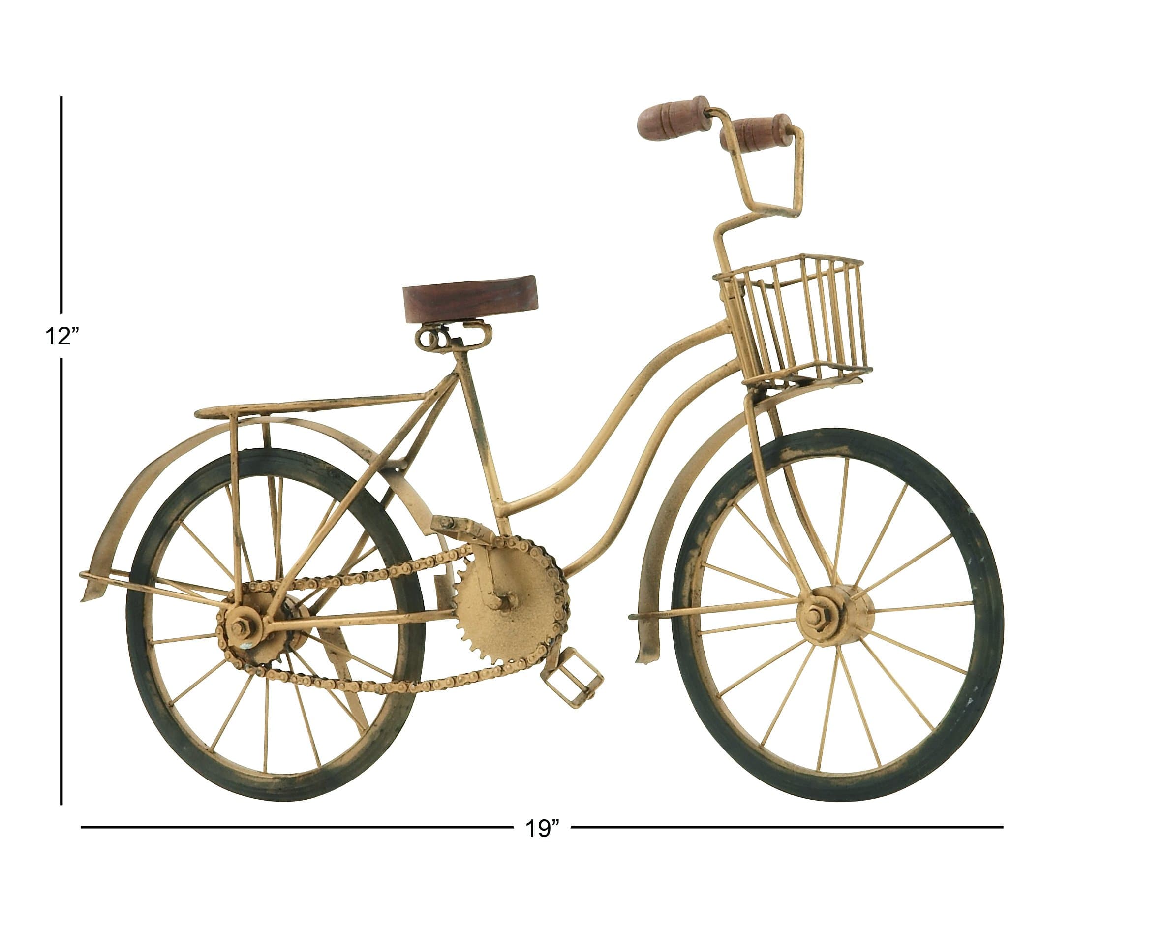 Deco 79 Metal Bike Decorative Sculpture Home Decor Statue, Accent Figurine 19" x - Thumbnail 5