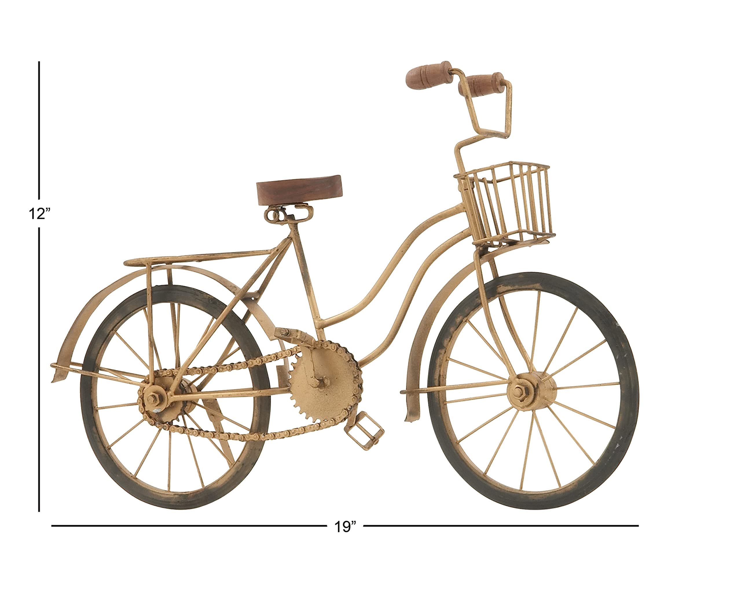 Deco 79 Metal Bike Decorative Sculpture Home Decor Statue, Accent Figurine 19" x - Thumbnail 8