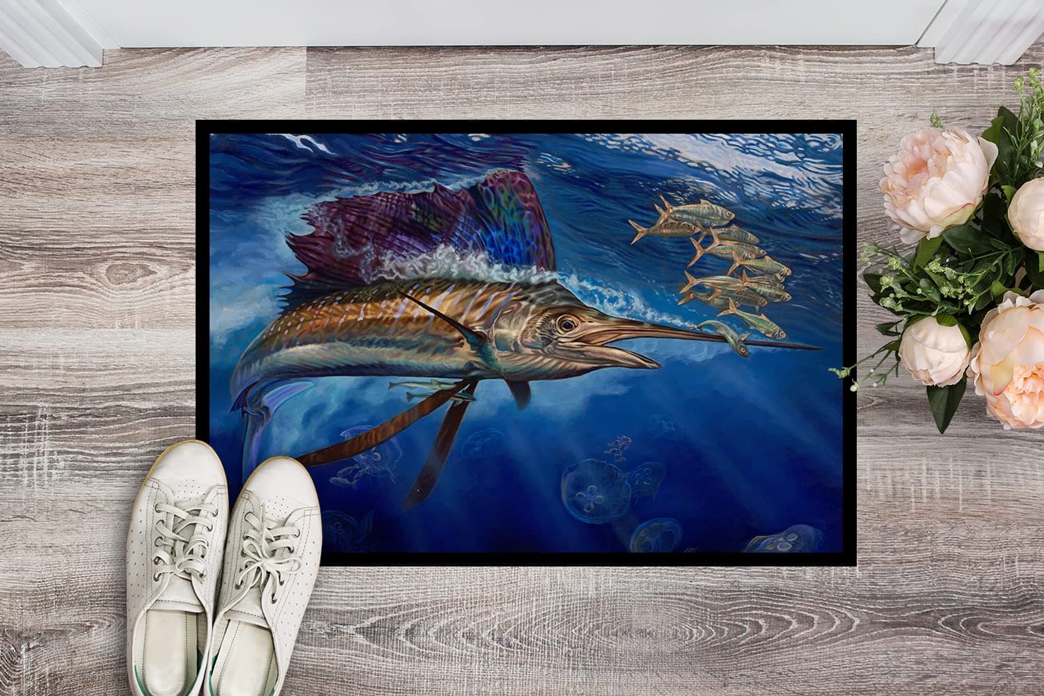 Caroline's Treasures JMA2010MAT Majesty Sailfish Doormat 18x27 Front Door Mat In - Thumbnail 2