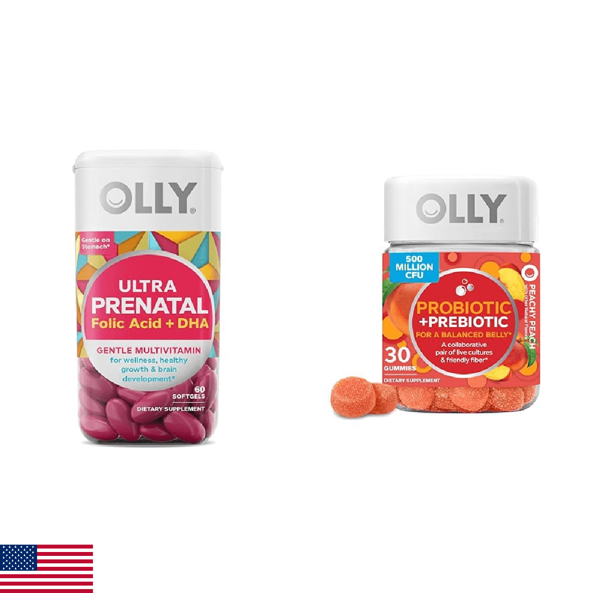 OLLY Ultra Strength Prenatal Multivitamin Softgels, Supports Healthy Growth, Bra - Image 1