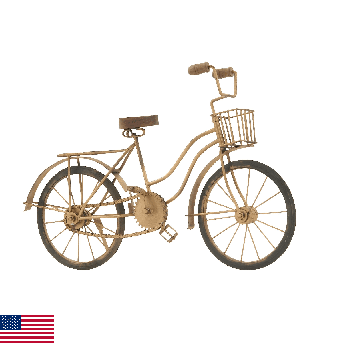 Deco 79 Metal Bike Decorative Sculpture Home Decor Statue, Accent Figurine 19" x - Image 1