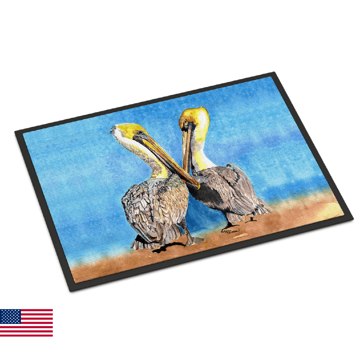 Caroline's Treasures 8539-MAT Pelican Doormat 18x27 Front Door Mat Indoor Outdoo - Image 1