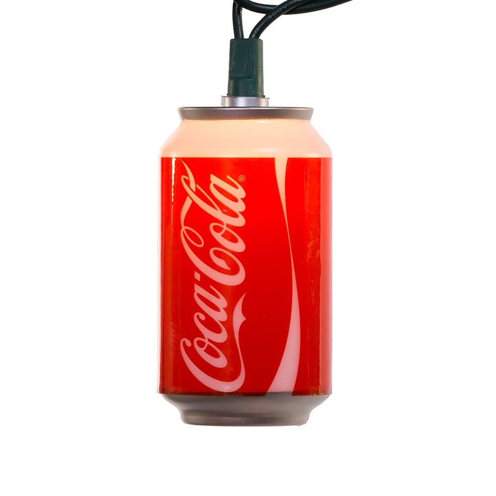 Kurt Adler CC0748 Coca-Cola Can Light Set, 10 Light - Thumbnail 3