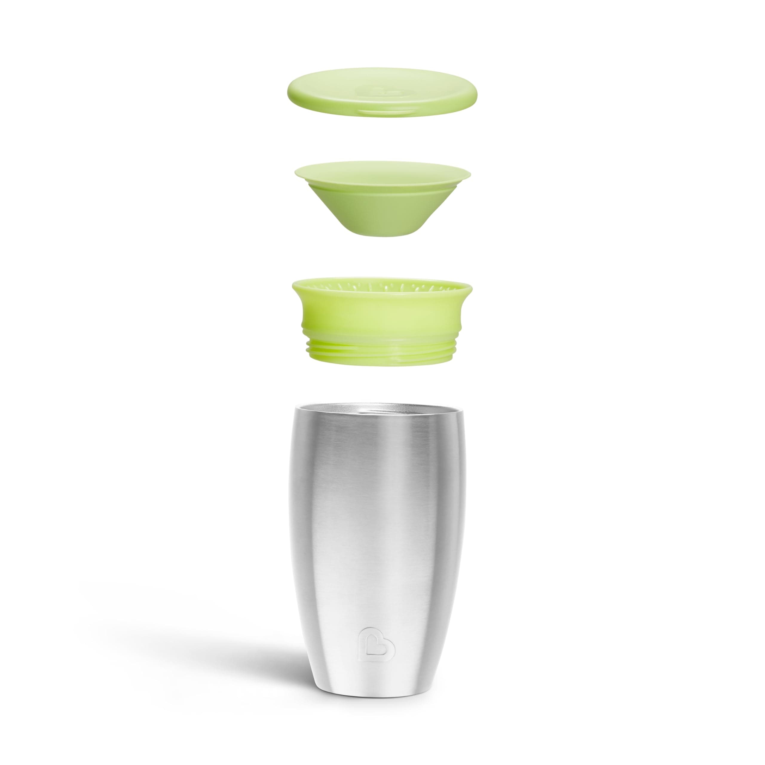 Munchkin Sippy Cup for Toddlers, Miracle 360 Stainless Steel with Straw Cup and - Thumbnail 5