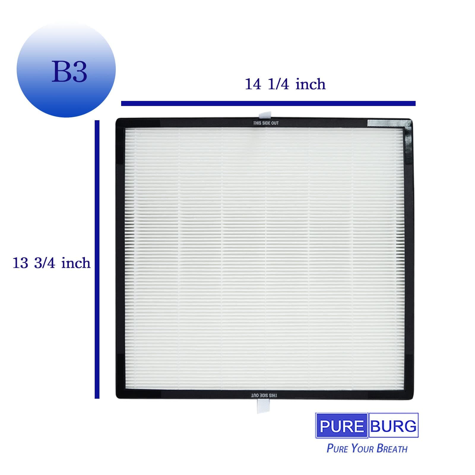 PUREBURG Filter Set Compatible with Oreck Air Response Large AK46002 - 80 Chars! - Thumbnail 2