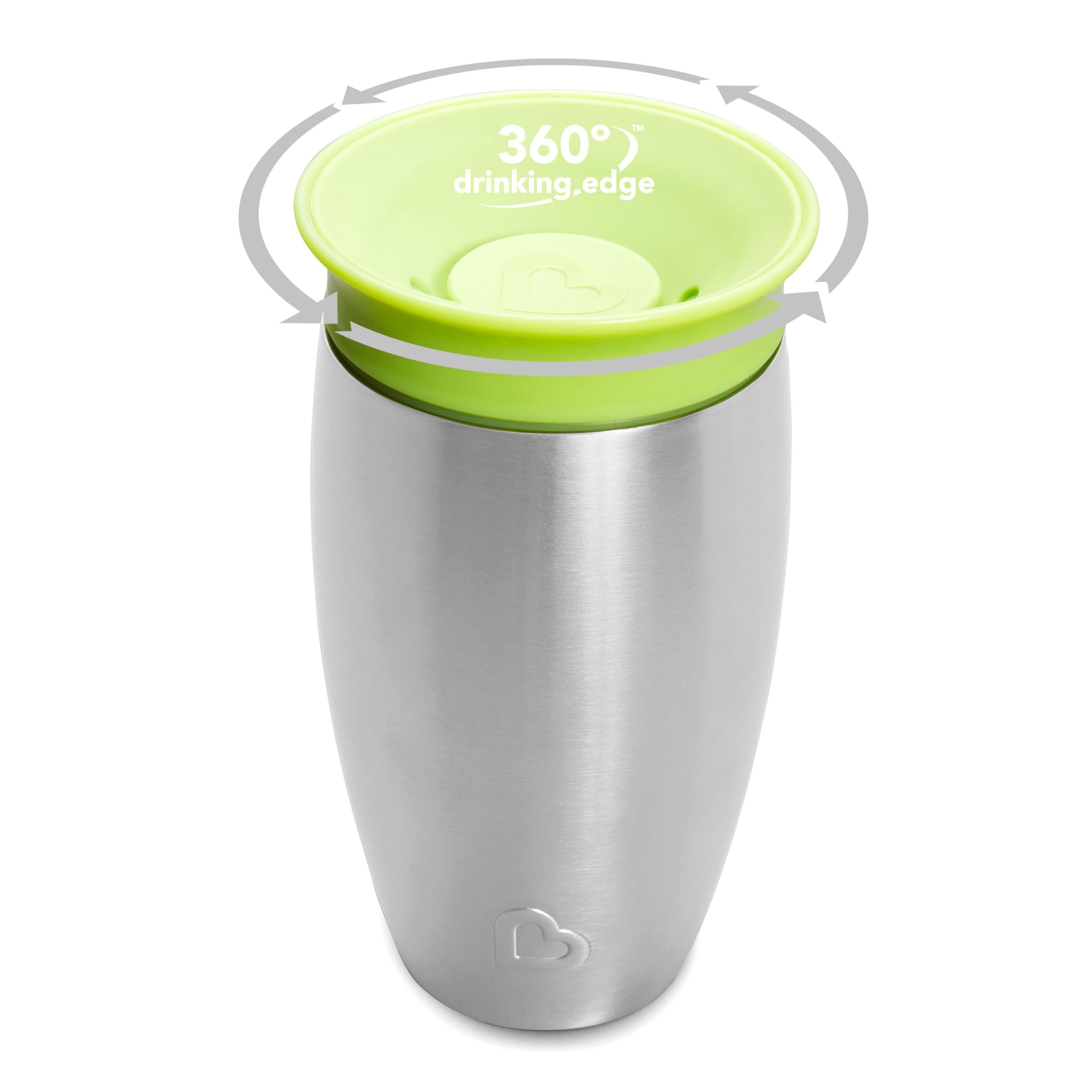 Munchkin Sippy Cup for Toddlers, Miracle 360 Stainless Steel with Straw Cup and - Thumbnail 4