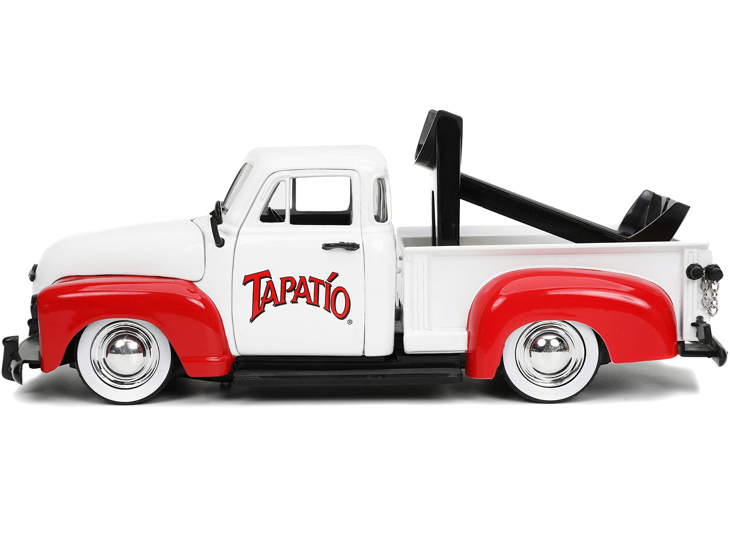 Jada Toys Tapatio 1:24 1953 Chevy Pick Up Die-cast Car with 2.75"" Charro Man Fi - Thumbnail 3