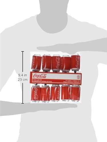 Kurt Adler CC0748 Coca-Cola Can Light Set, 10 Light - Thumbnail 10