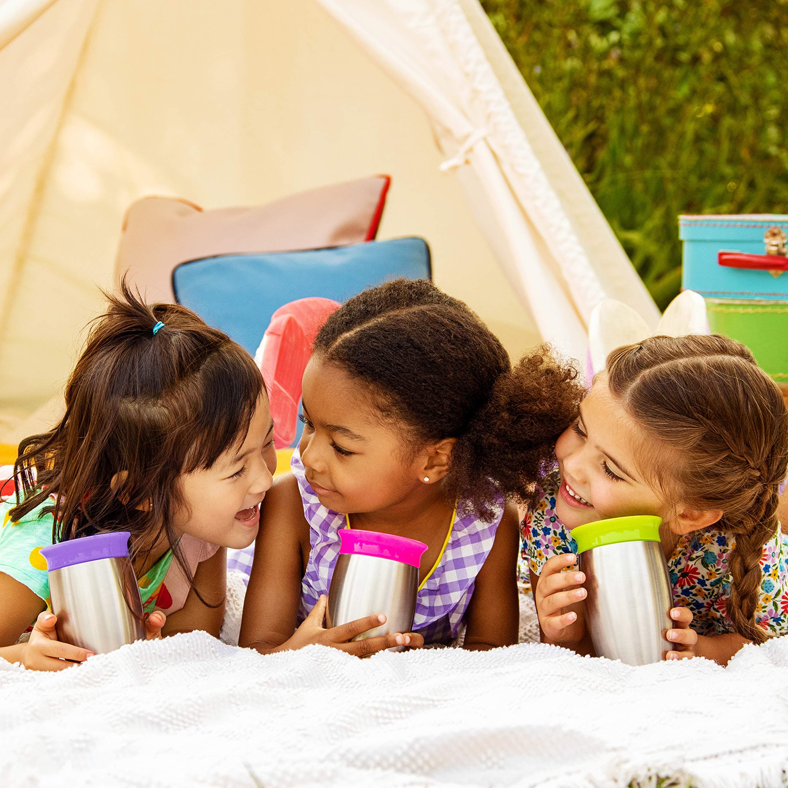 Munchkin Sippy Cup for Toddlers, Miracle 360 Stainless Steel with Straw Cup and - Thumbnail 7