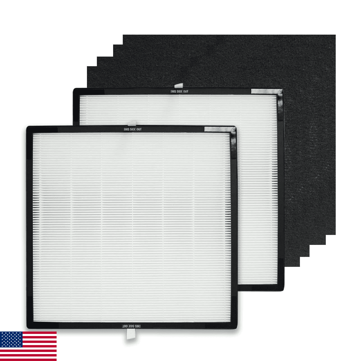 PUREBURG Filter Set Compatible with Oreck Air Response Large AK46002 - 80 Chars! - Image 1