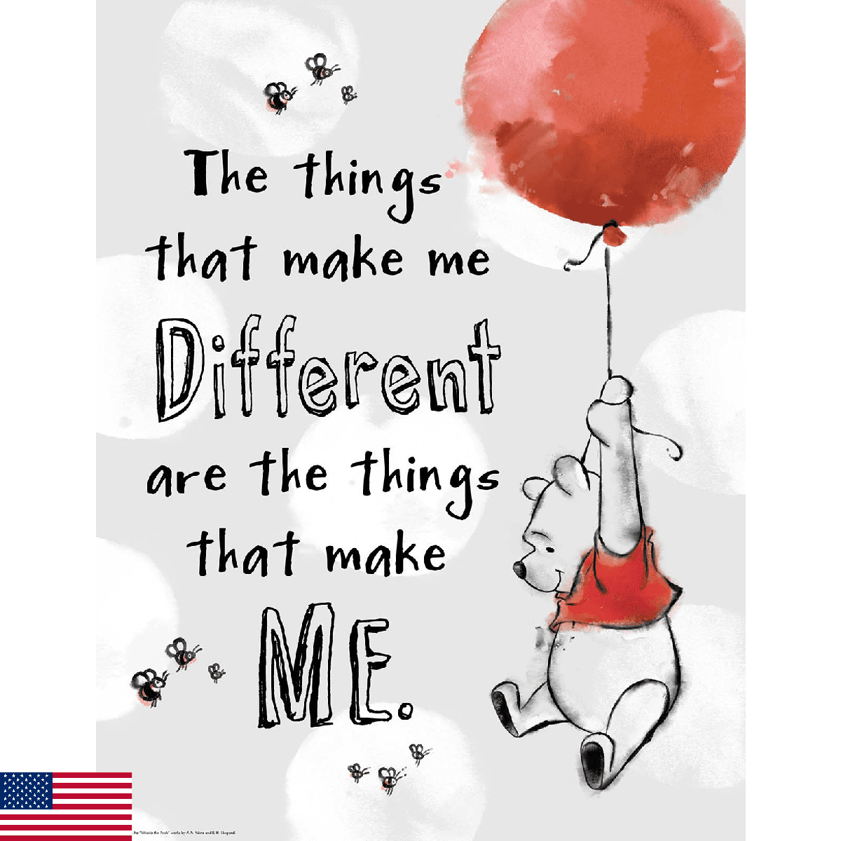 Eureka Classroom Posters Measures 17x22 Winnie the Pooh The Things That Make Me - Image 1
