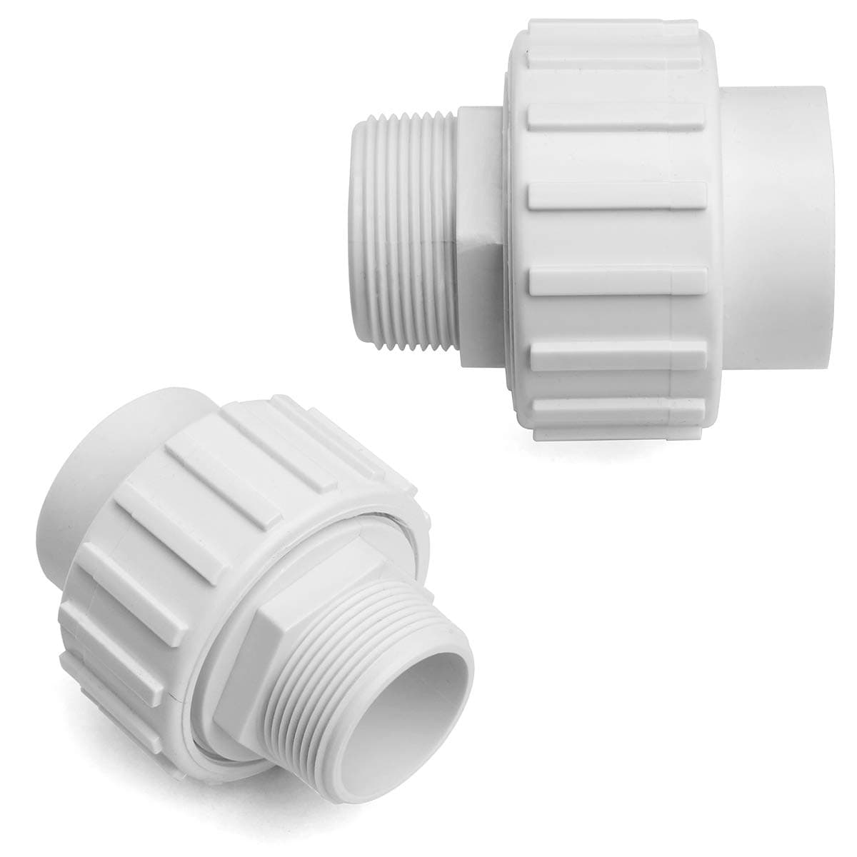 XtremepowerUS PVC 1.5" Slip Union Socket Joint Adapter for Pool Pump (2-Pack) - Thumbnail 6