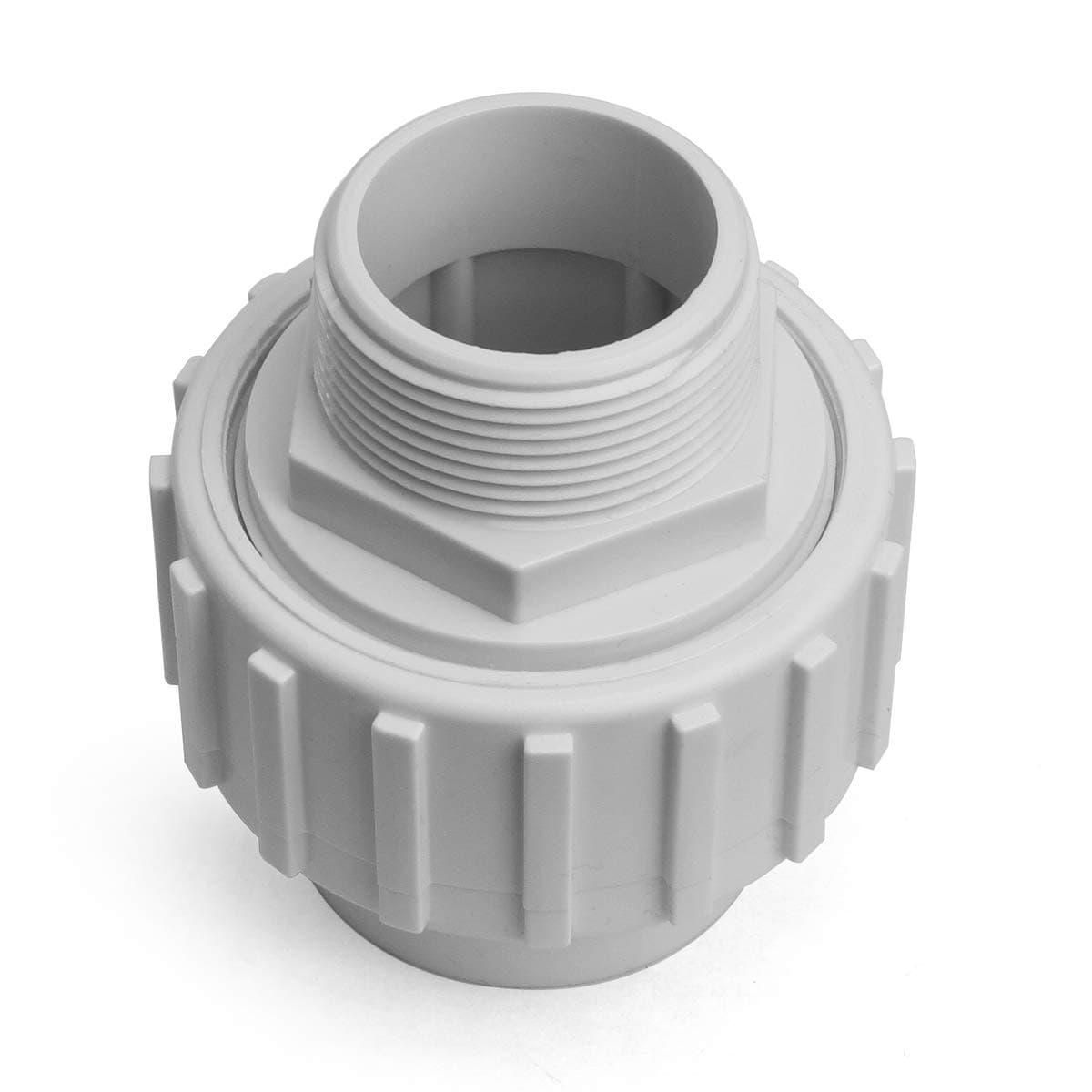 XtremepowerUS PVC 1.5" Slip Union Socket Joint Adapter for Pool Pump (2-Pack) - Thumbnail 4