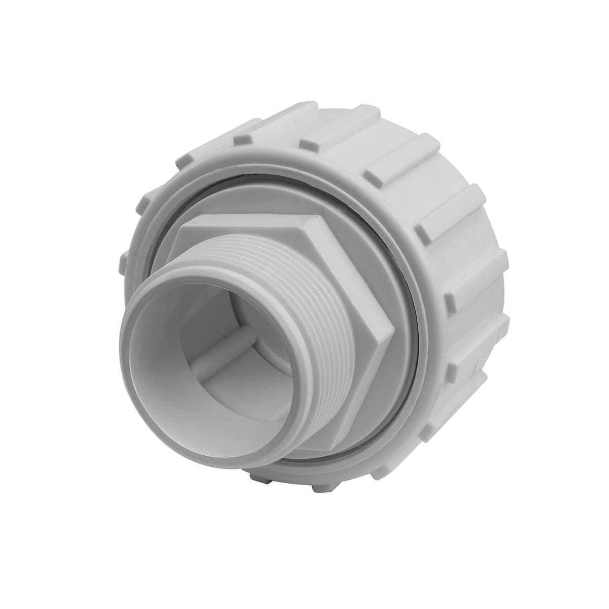 XtremepowerUS PVC 1.5" Slip Union Socket Joint Adapter for Pool Pump (2-Pack) - Thumbnail 3