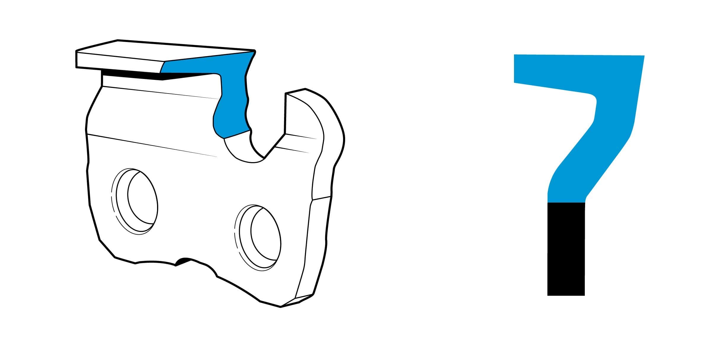 OREGON 21LPX056G 56 Drive Link Super 20 Chain 0.325 Inch - Thumbnail 2
