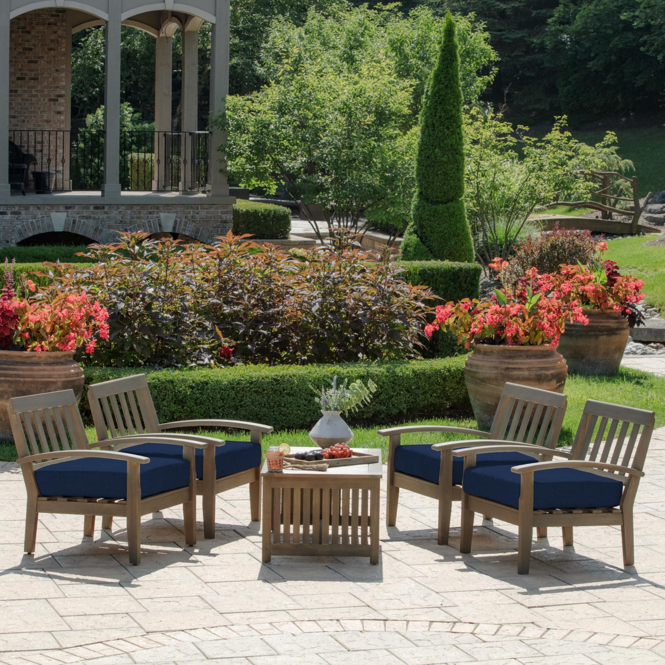 Arden Outdoor Deep Seat Bottom Cushion, 24 x 24, Rain-Proof, Fade Resistant 24 x - Thumbnail 3