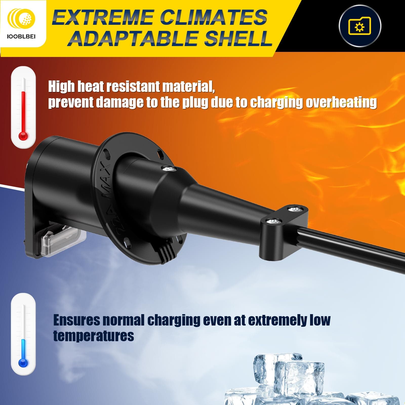 Club Car 48V Charging Port Plug Golf Cart Charger Receptacle Cord Handle Replace - Thumbnail 6