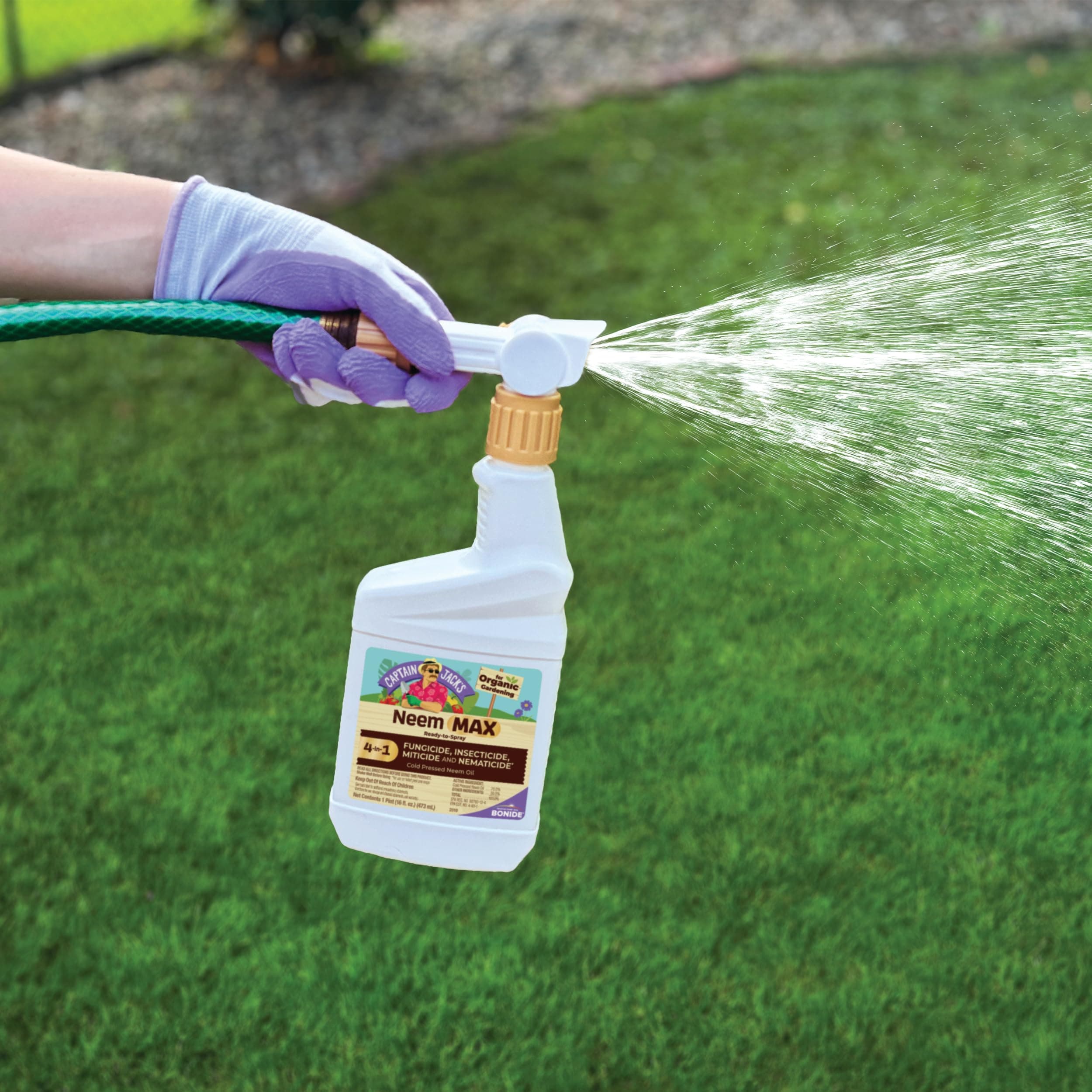 Bonide Captain Jack's Neem Max, 16 oz Ready-to-Spray Cold Pressed Neem Oil, Mult - Thumbnail 2