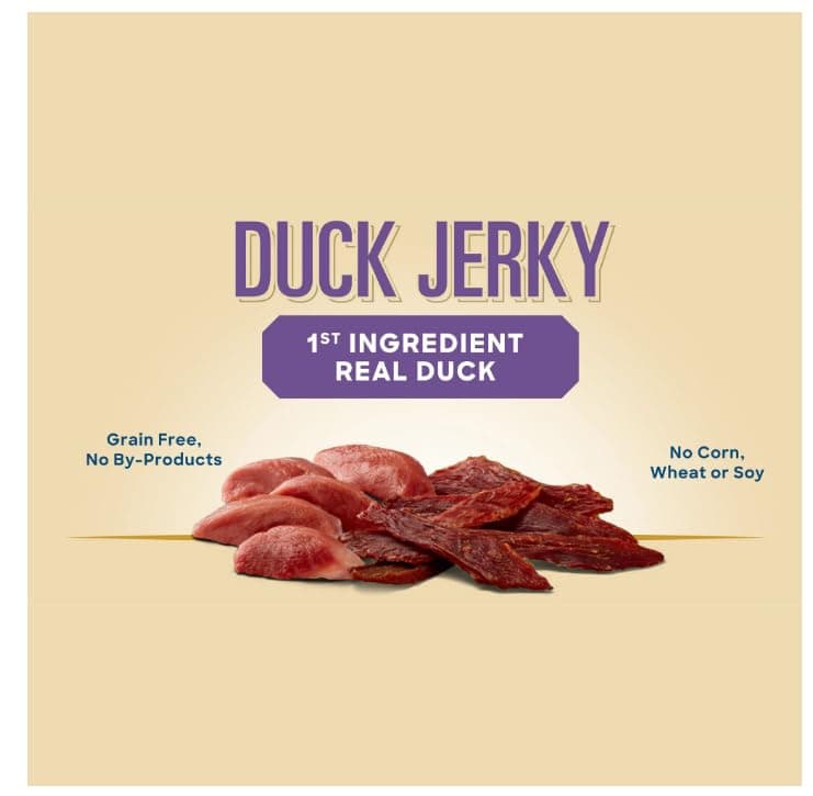 Golden Rewards Duck Jerky Premium Treats for Dogs, 16 oz Bag - Thumbnail 3
